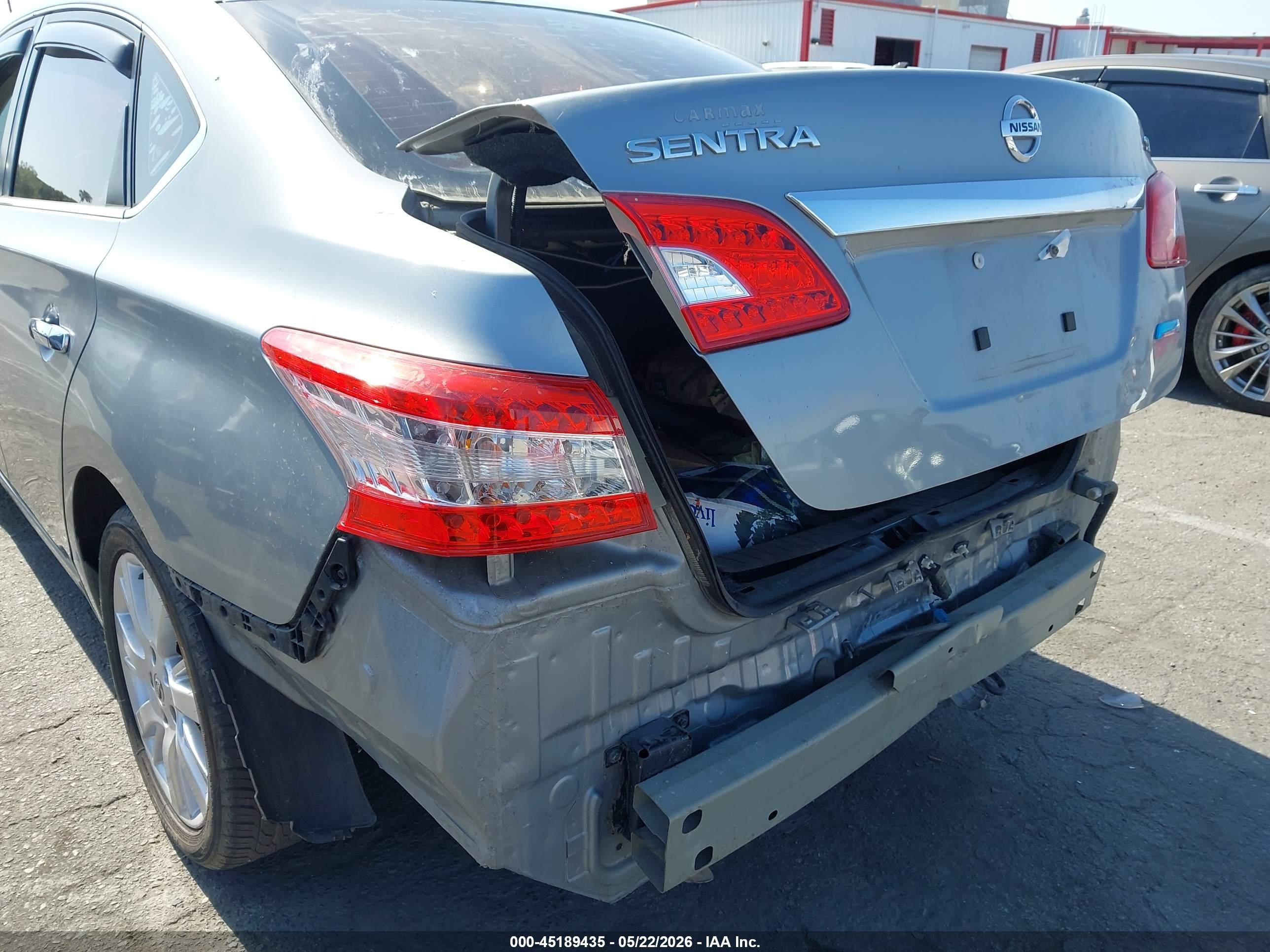 2014 Nissan Sentra Sl Gray vin: 3N1AB7AP5EY319090