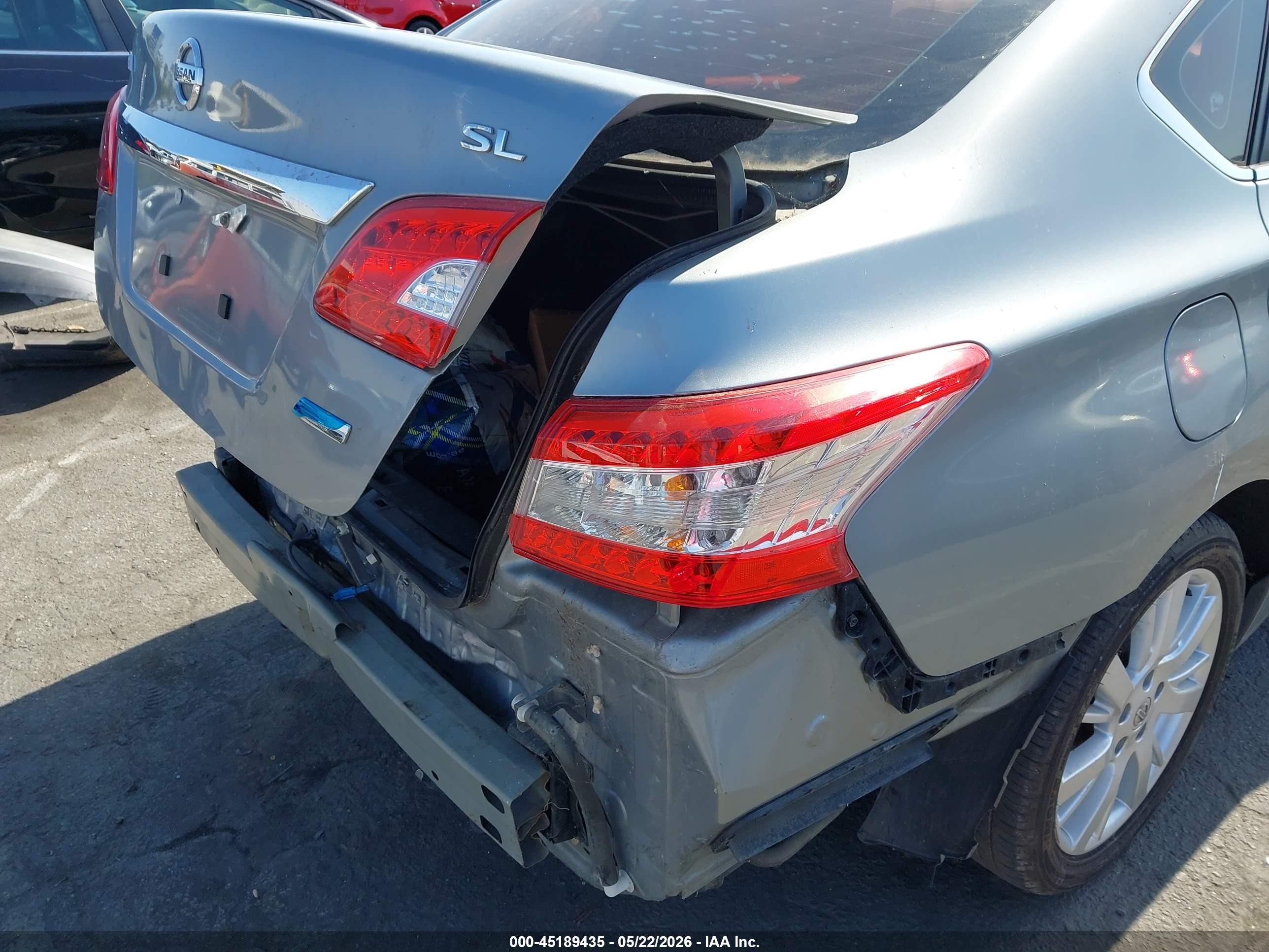 2014 Nissan Sentra Sl Gray vin: 3N1AB7AP5EY319090
