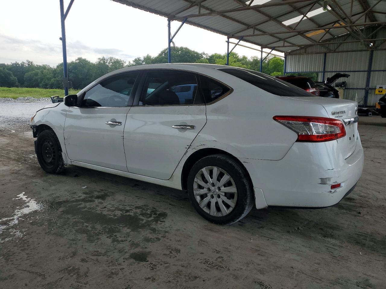 2014 Nissan Sentra Sv White vin: 3N1AB7AP5EY319333