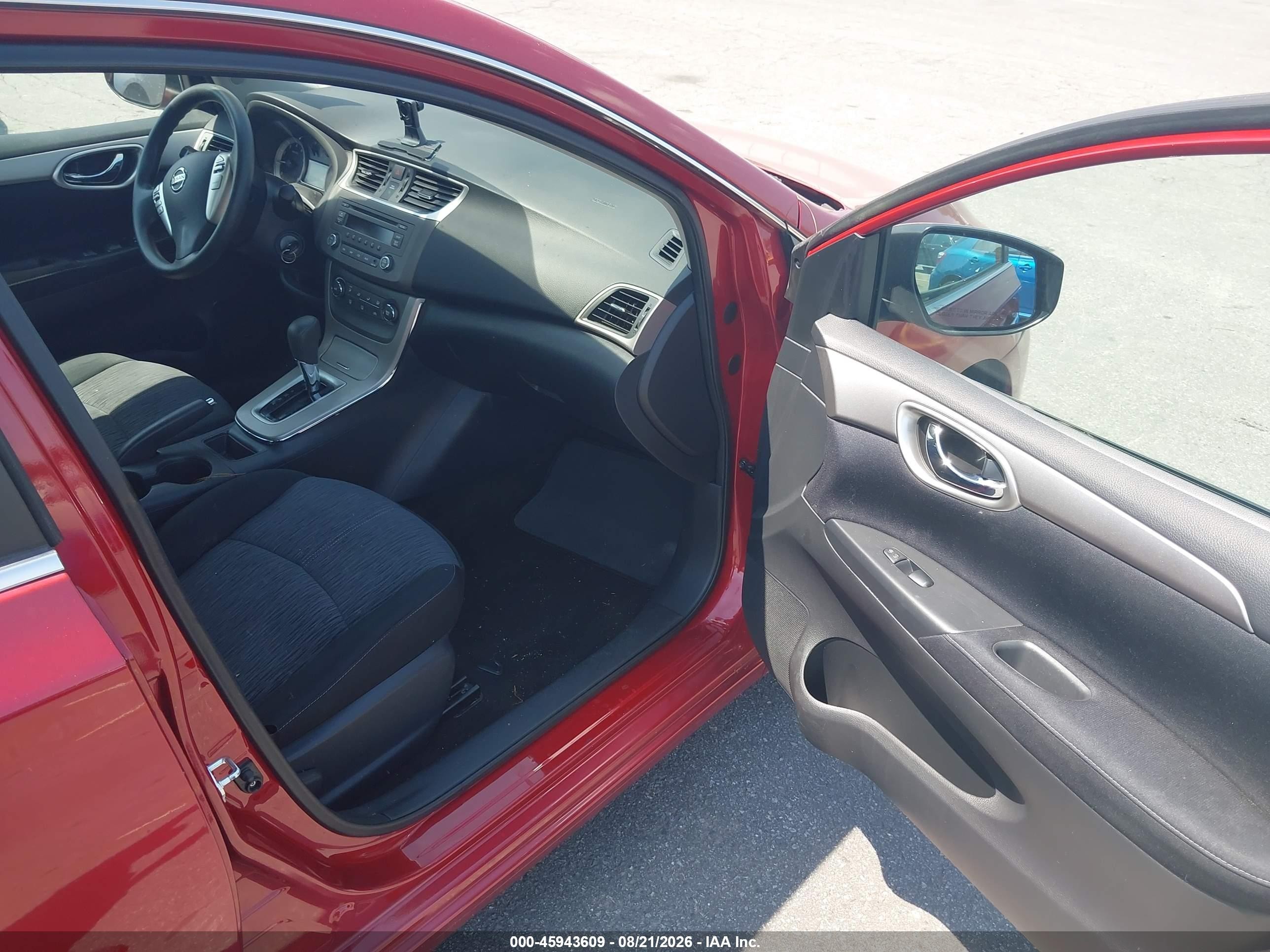 2014 Nissan Sentra Sv Красный vin: 3N1AB7AP5EY323057