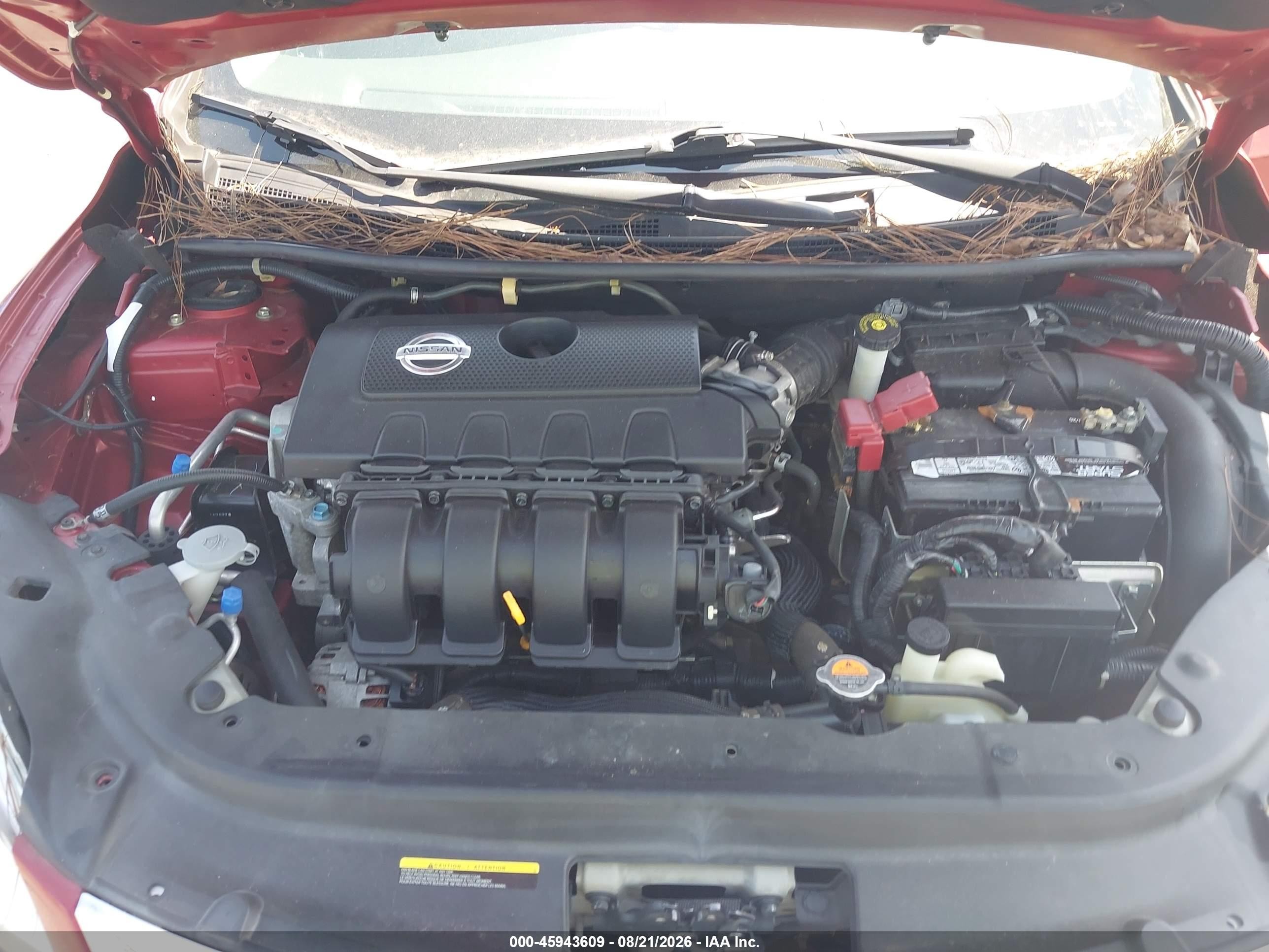 2014 Nissan Sentra Sv Красный vin: 3N1AB7AP5EY323057