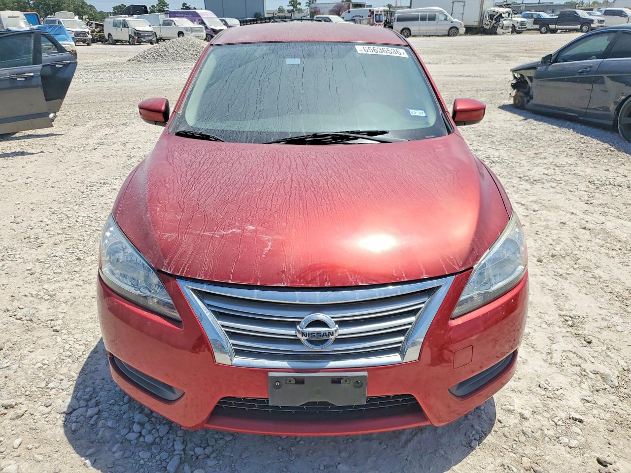 2014 Nissan Sentra Sv Red vin: 3N1AB7AP5EY329487