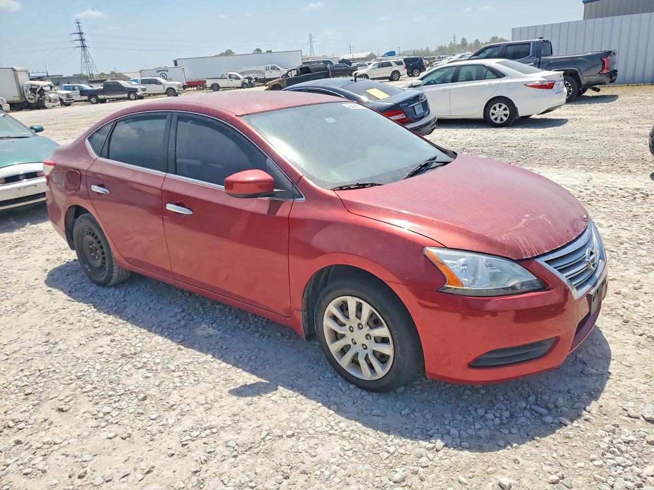 2014 Nissan Sentra Sv Red vin: 3N1AB7AP5EY329487