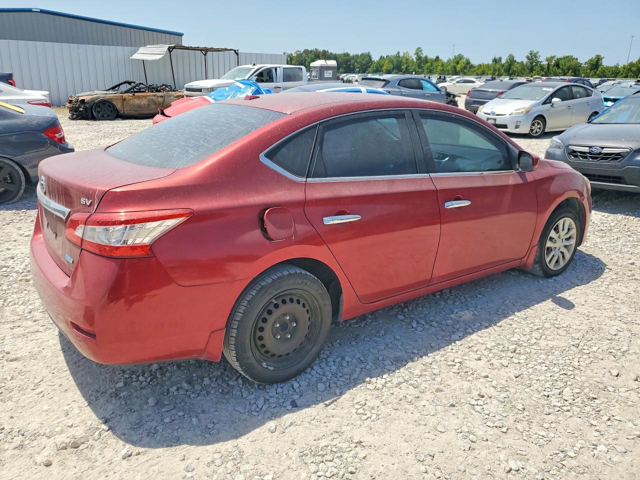 2014 Nissan Sentra Sv Red vin: 3N1AB7AP5EY329487