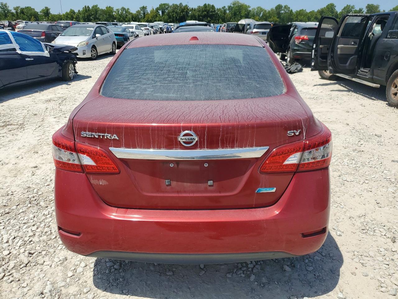 2014 Nissan Sentra Sv Red vin: 3N1AB7AP5EY329487