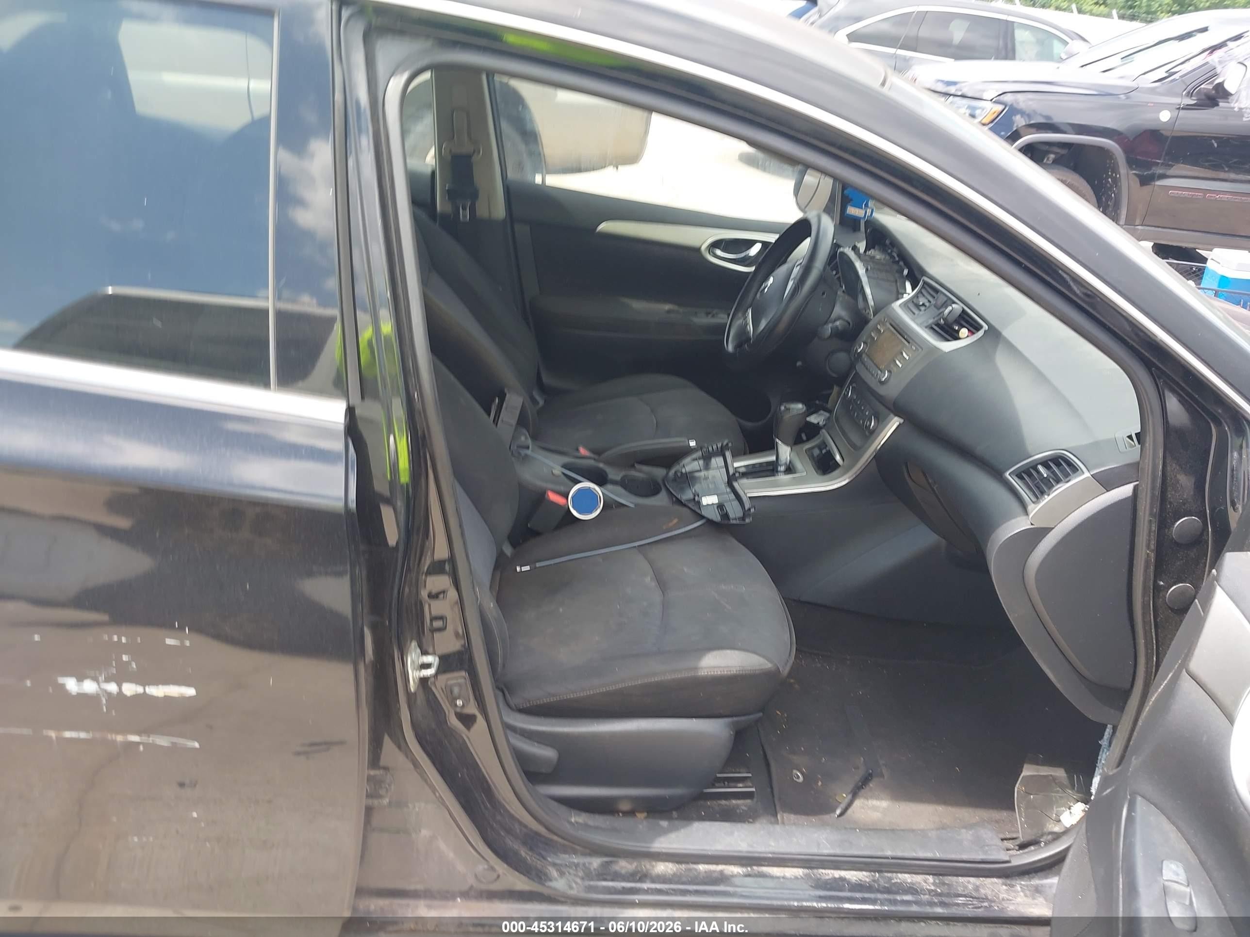 2014 Nissan Sentra Sv Black vin: 3N1AB7AP5EY330283