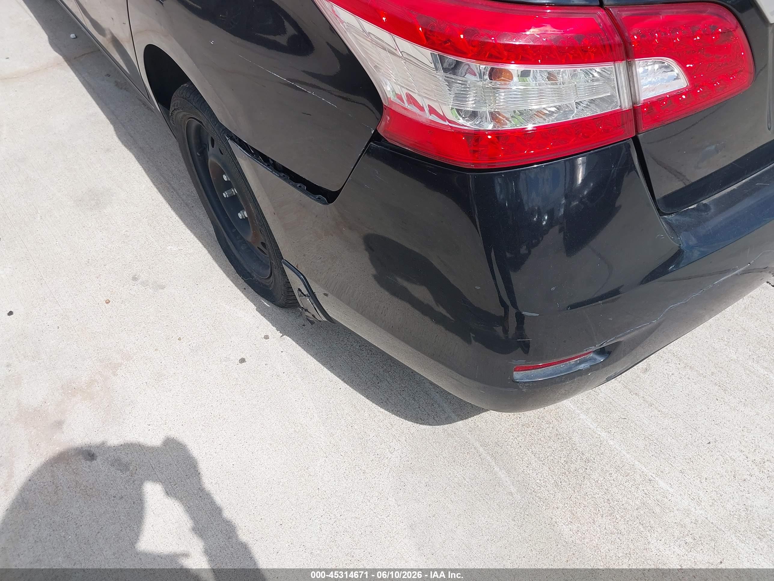 2014 Nissan Sentra Sv Black vin: 3N1AB7AP5EY330283