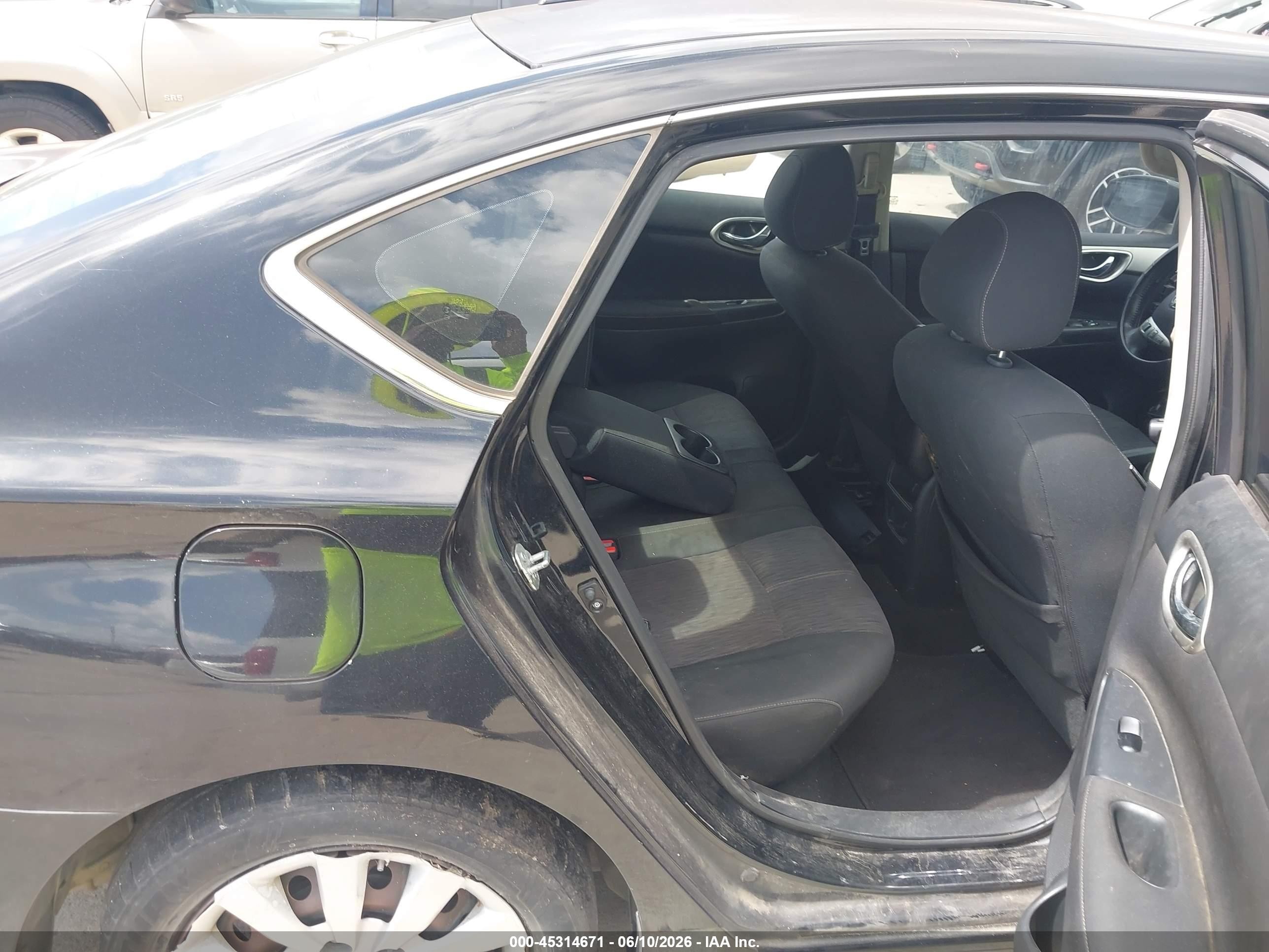 2014 Nissan Sentra Sv Black vin: 3N1AB7AP5EY330283