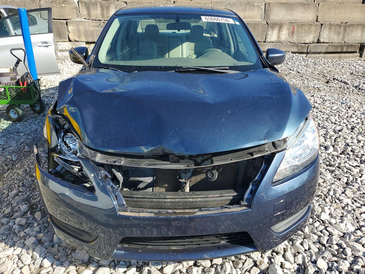 2014 Nissan Sentra S Blue vin: 3N1AB7AP5EY334513
