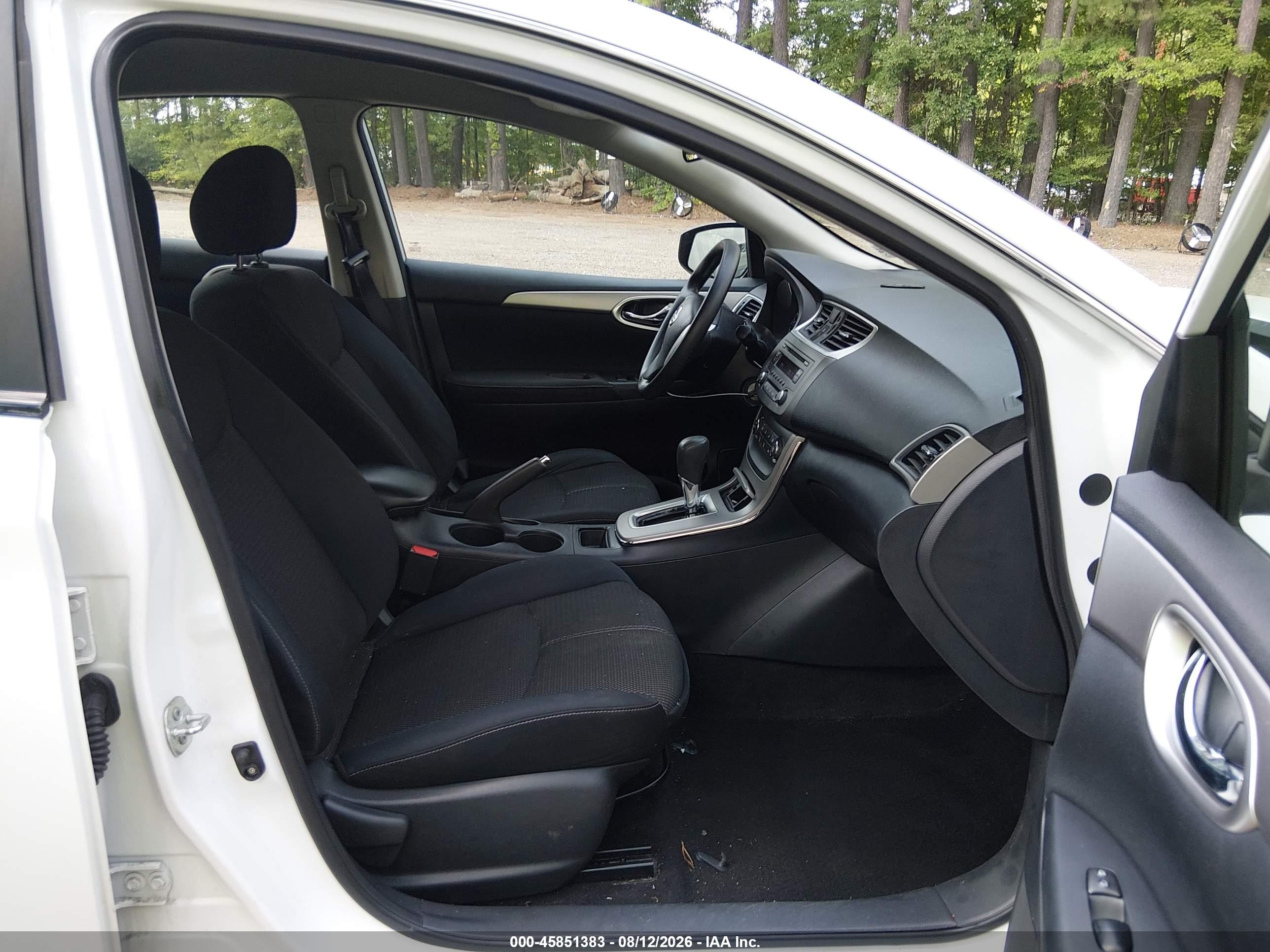 2014 Nissan Sentra S White vin: 3N1AB7AP5EY337394