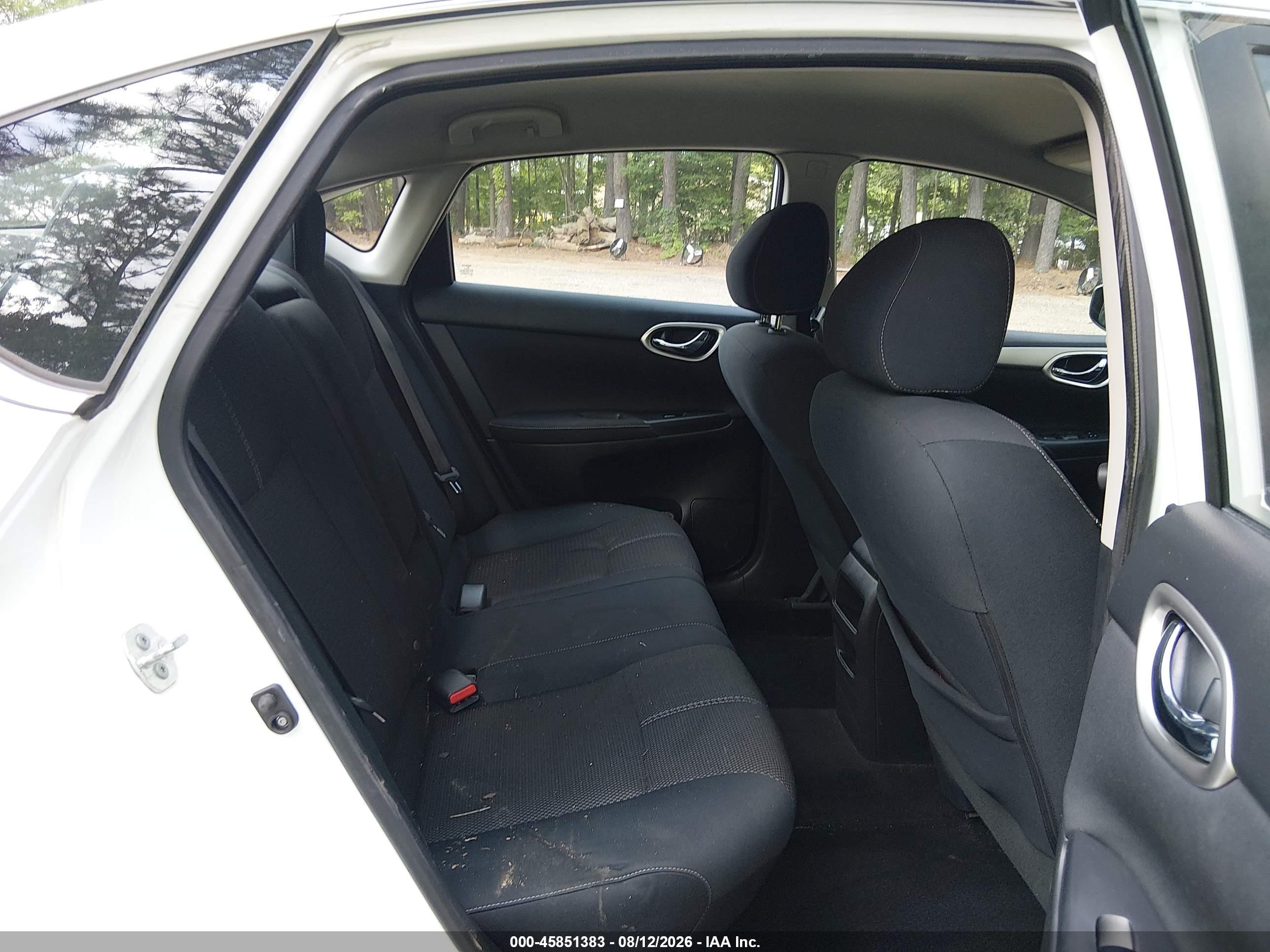 2014 Nissan Sentra S White vin: 3N1AB7AP5EY337394