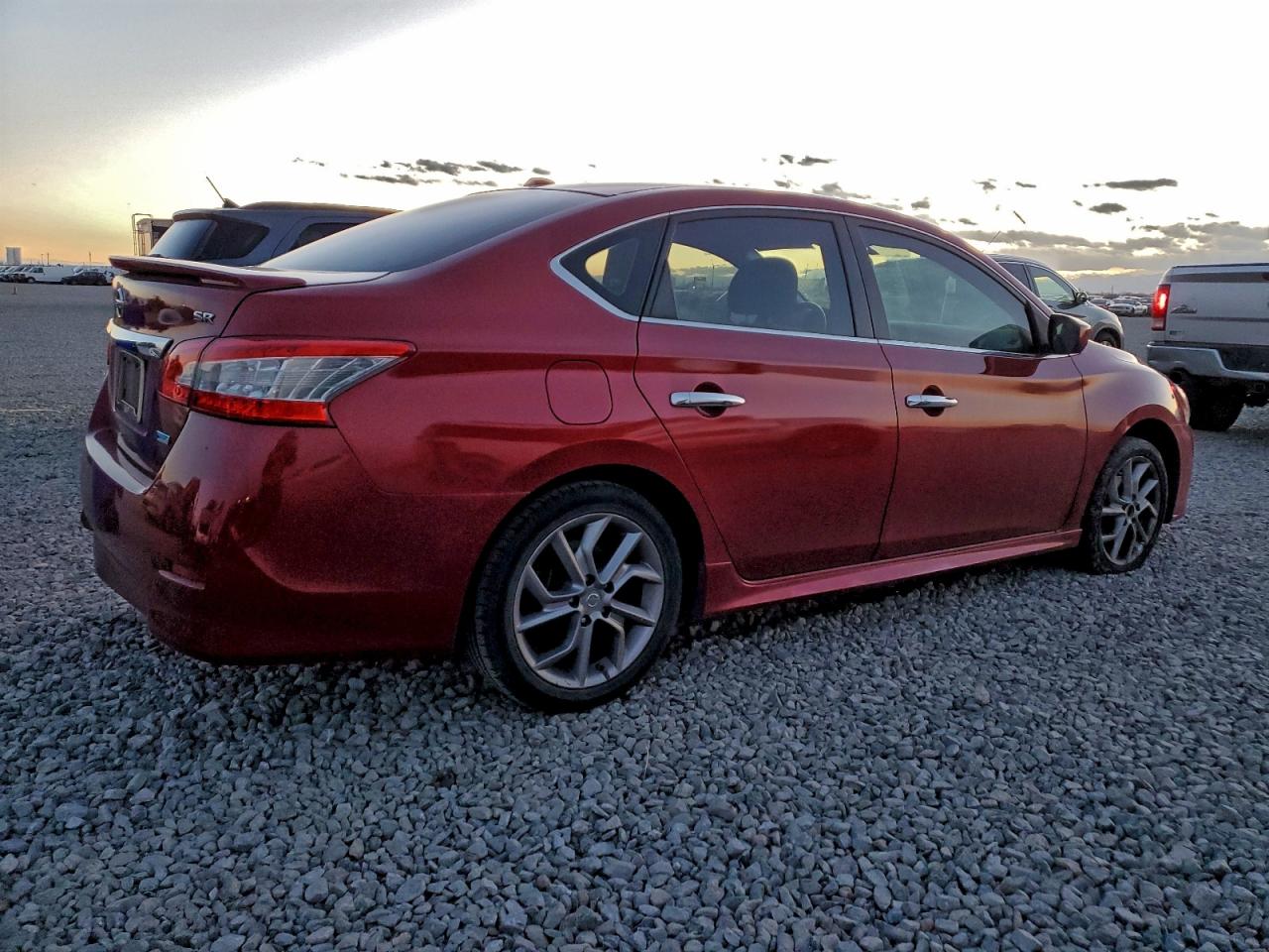 2014 Nissan Sentra Sr Red vin: 3N1AB7AP5EY338237
