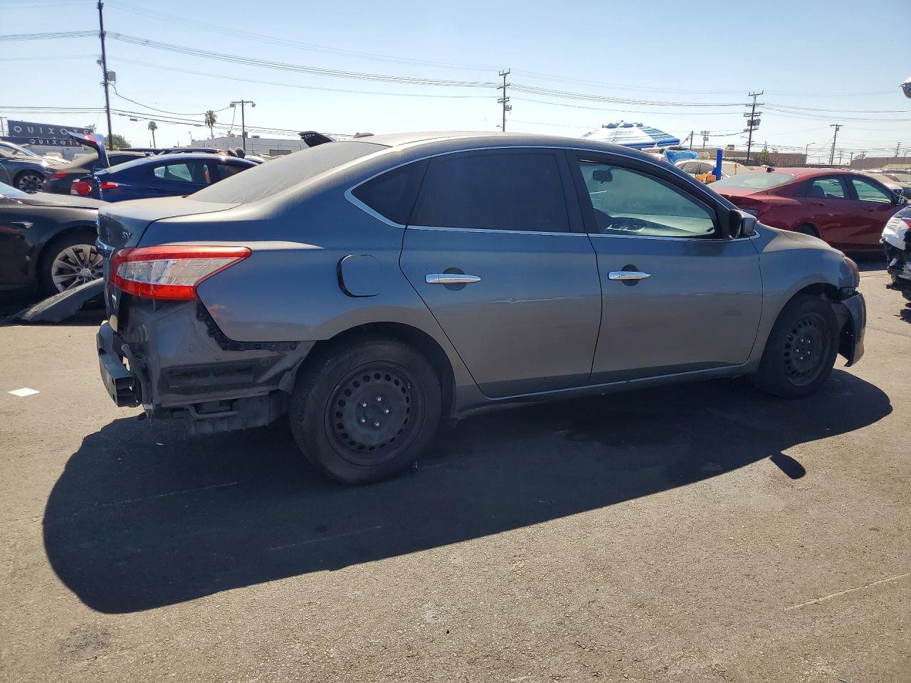 2015 Nissan Sentra Sv Gray vin: 3N1AB7AP5FL633921