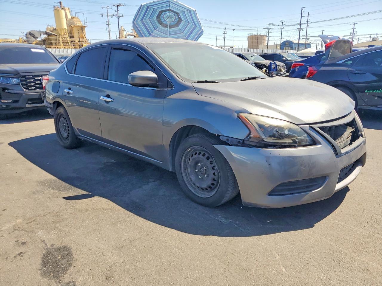 2015 Nissan Sentra Sv Gray vin: 3N1AB7AP5FL633921