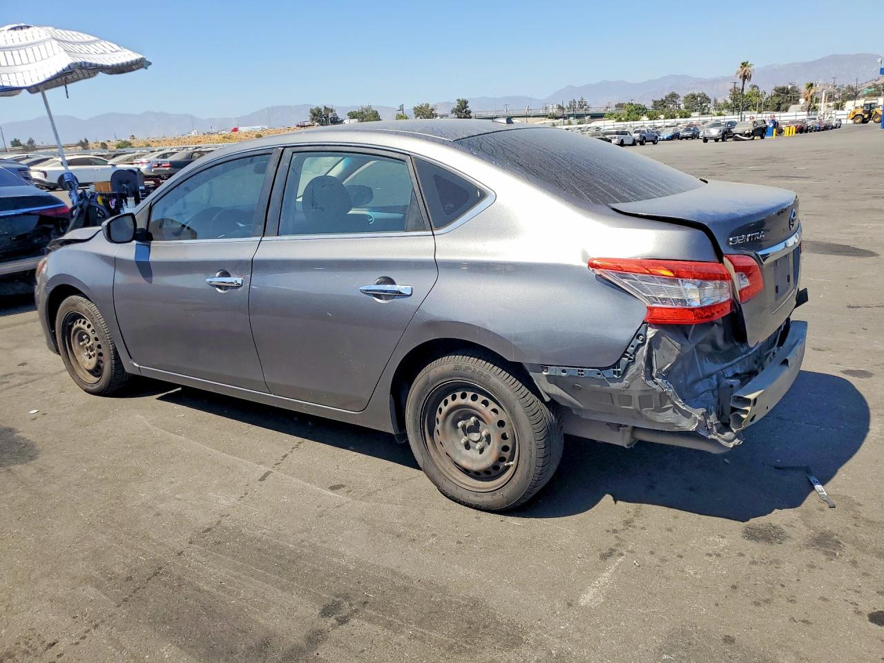 2015 Nissan Sentra Sv Gray vin: 3N1AB7AP5FL633921