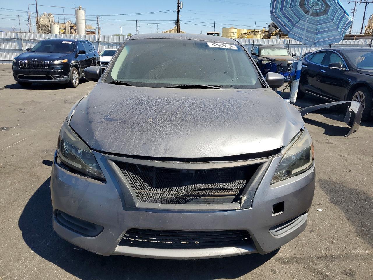 2015 Nissan Sentra Sv Gray vin: 3N1AB7AP5FL633921