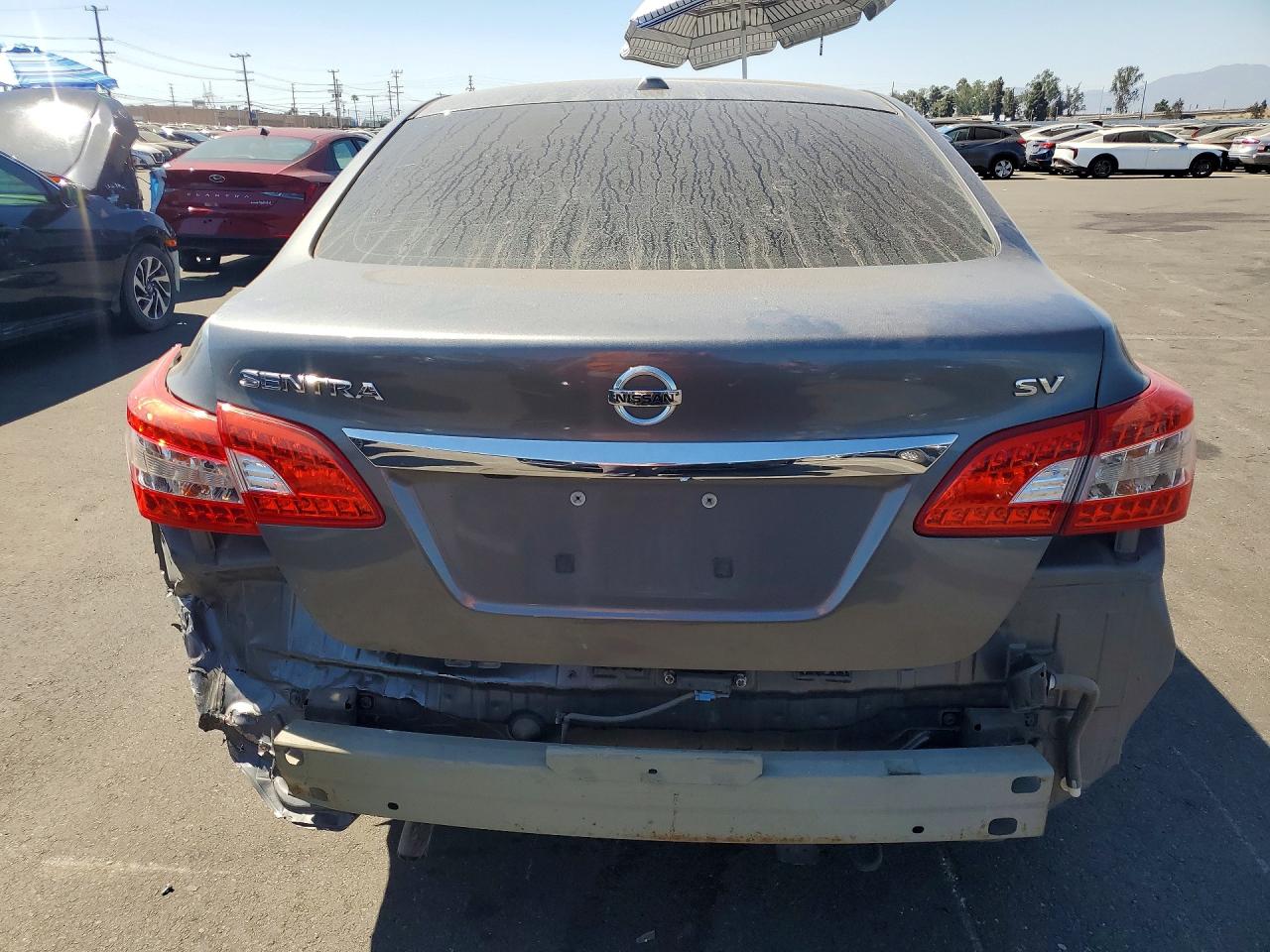 2015 Nissan Sentra Sv Gray vin: 3N1AB7AP5FL633921