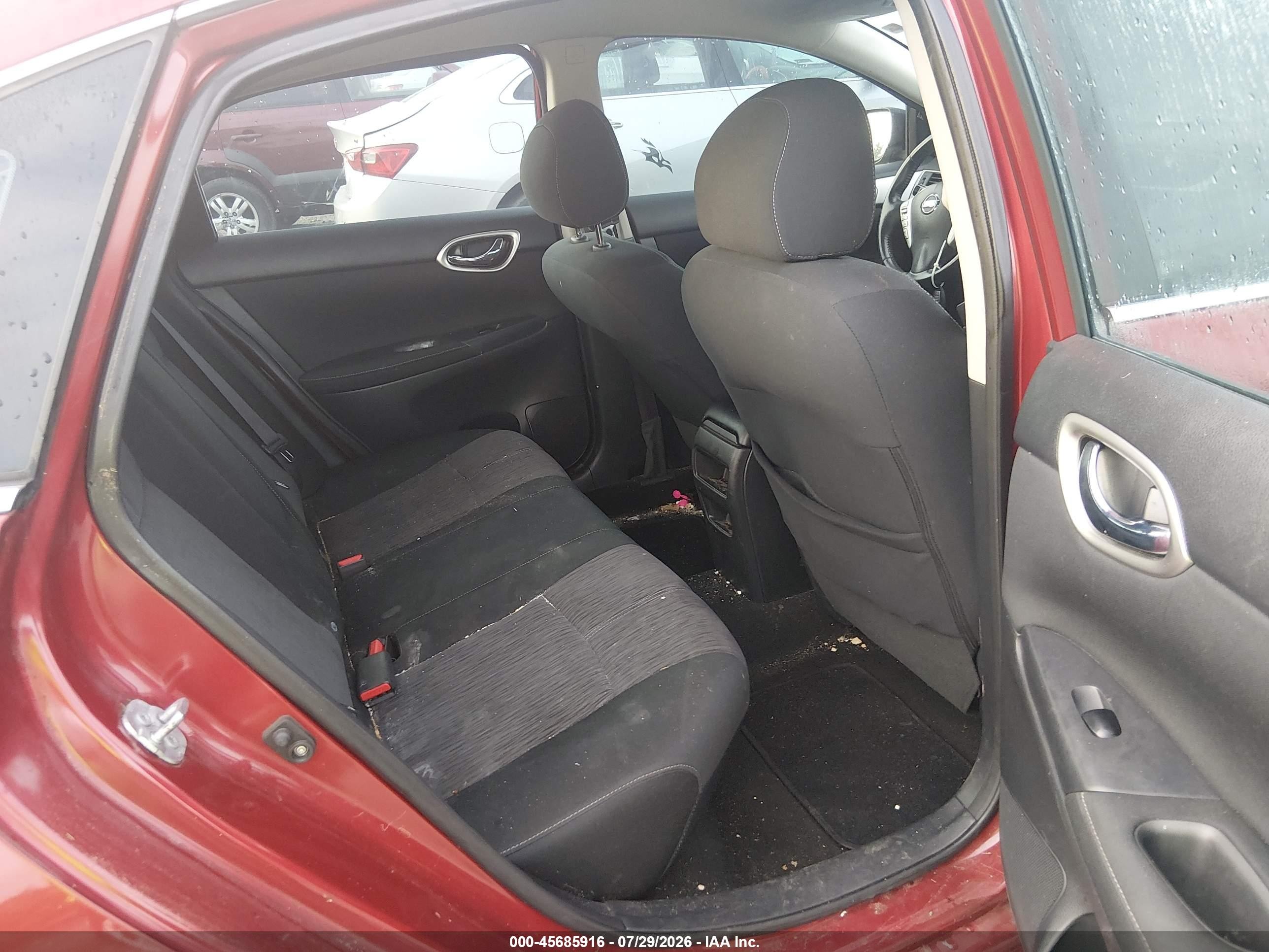 2015 Nissan Sentra Fe+ S/s/sl/sr/sv Red vin: 3N1AB7AP5FL637614