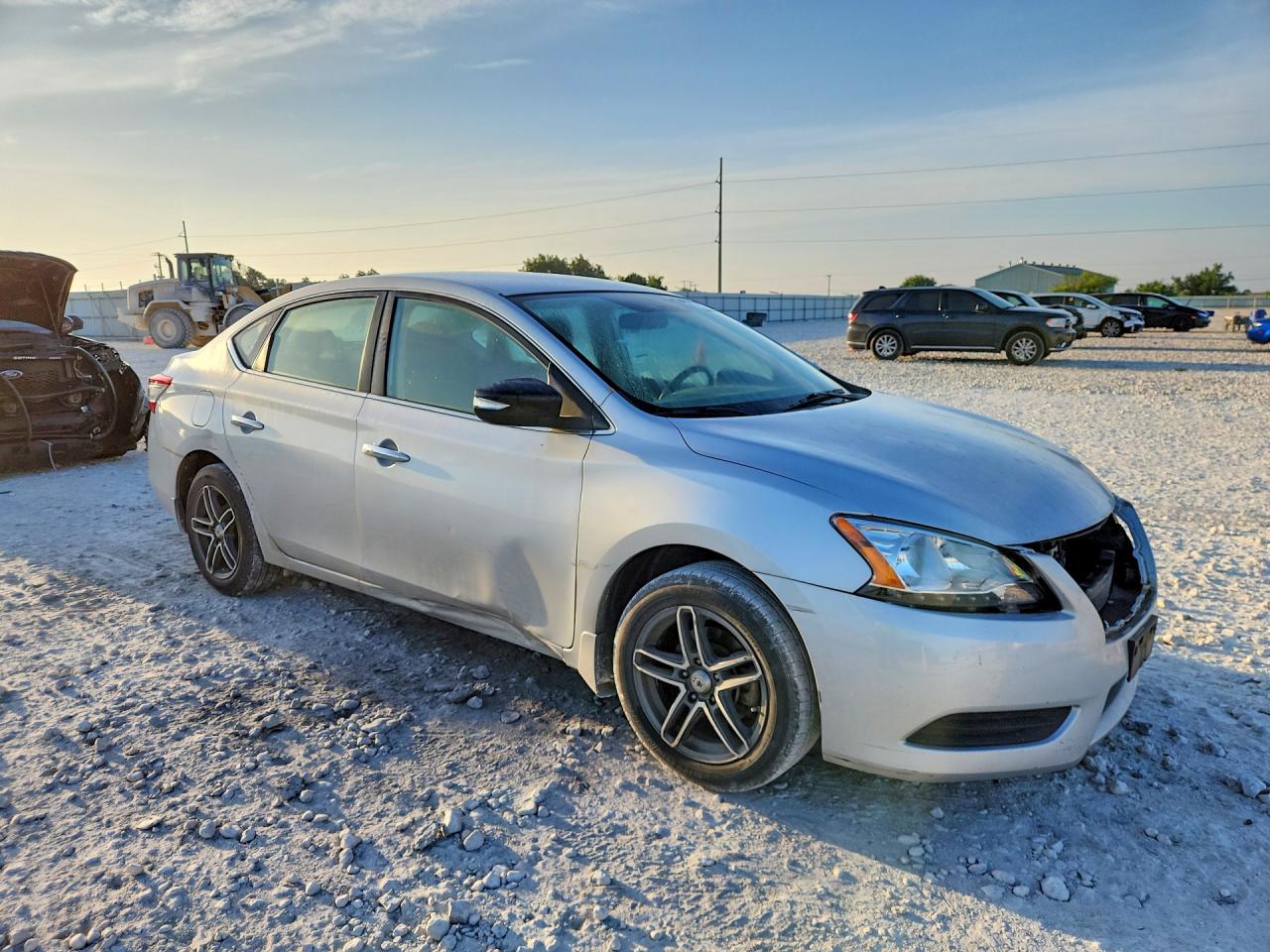 2015 Nissan Sentra Sv Silver vin: 3N1AB7AP5FL642764