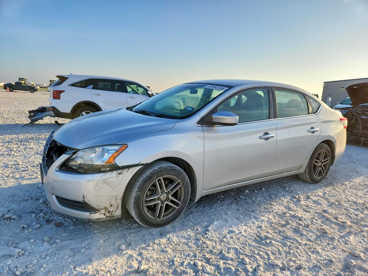 2015 Nissan Sentra Sv Silver vin: 3N1AB7AP5FL642764