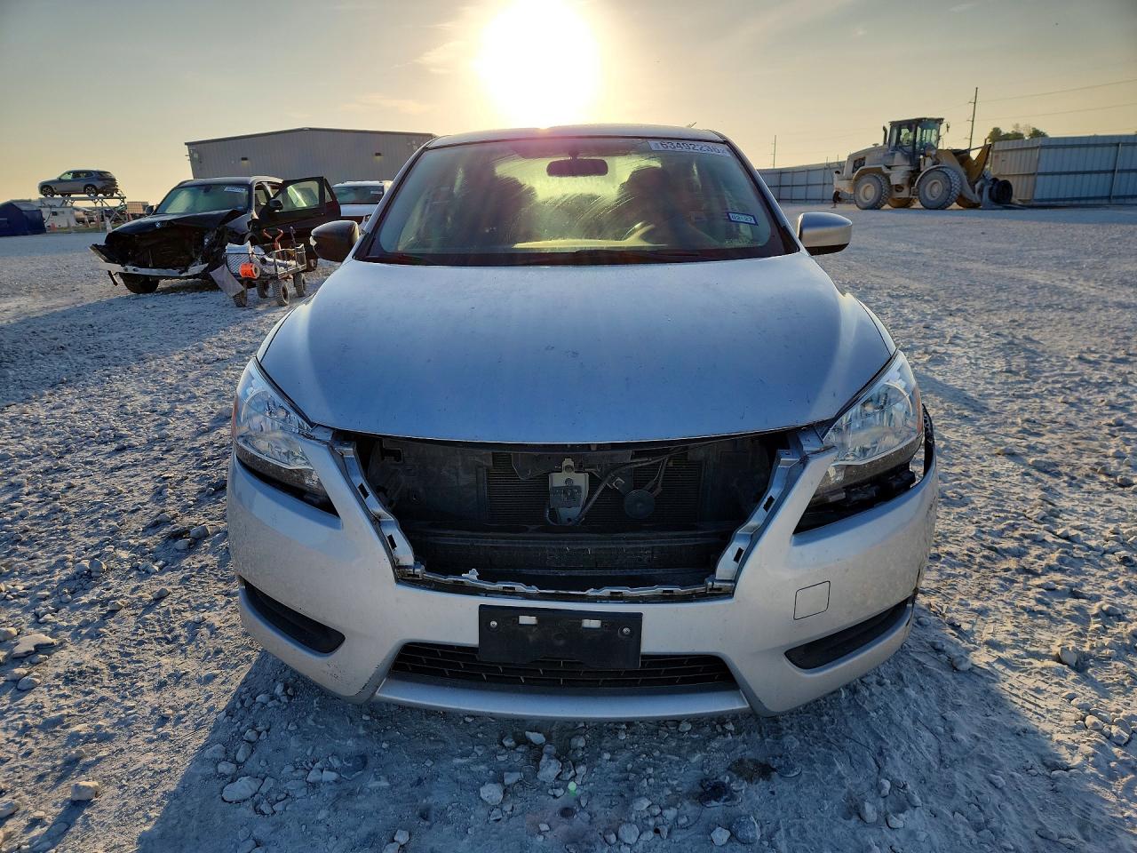 2015 Nissan Sentra Sv Silver vin: 3N1AB7AP5FL642764