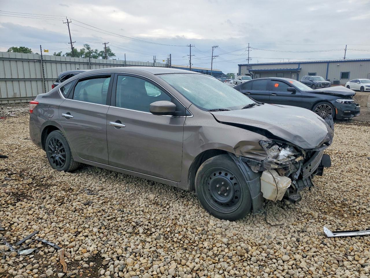 2015 Nissan Sentra Sv Gray vin: 3N1AB7AP5FL644661