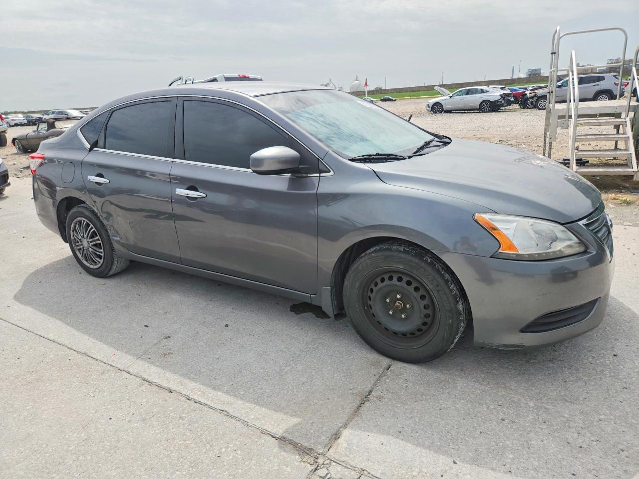2015 Nissan Sentra Sv Gray vin: 3N1AB7AP5FL646801