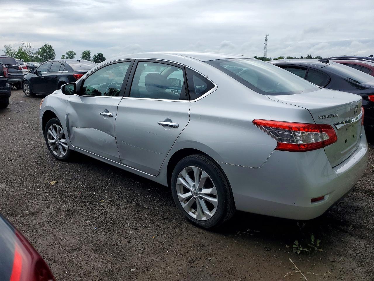 2015 Nissan Sentra S Silver vin: 3N1AB7AP5FL648855