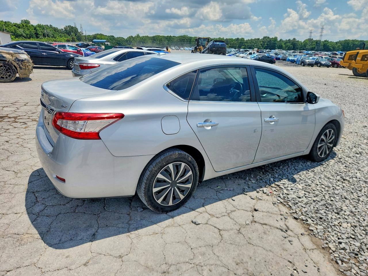 2015 Nissan Sentra Sv Gray vin: 3N1AB7AP5FL654025