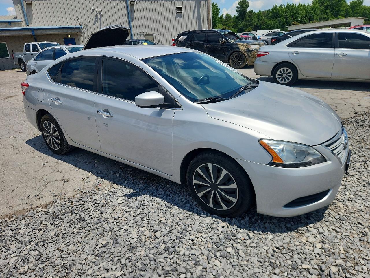 2015 Nissan Sentra Sv Gray vin: 3N1AB7AP5FL654025