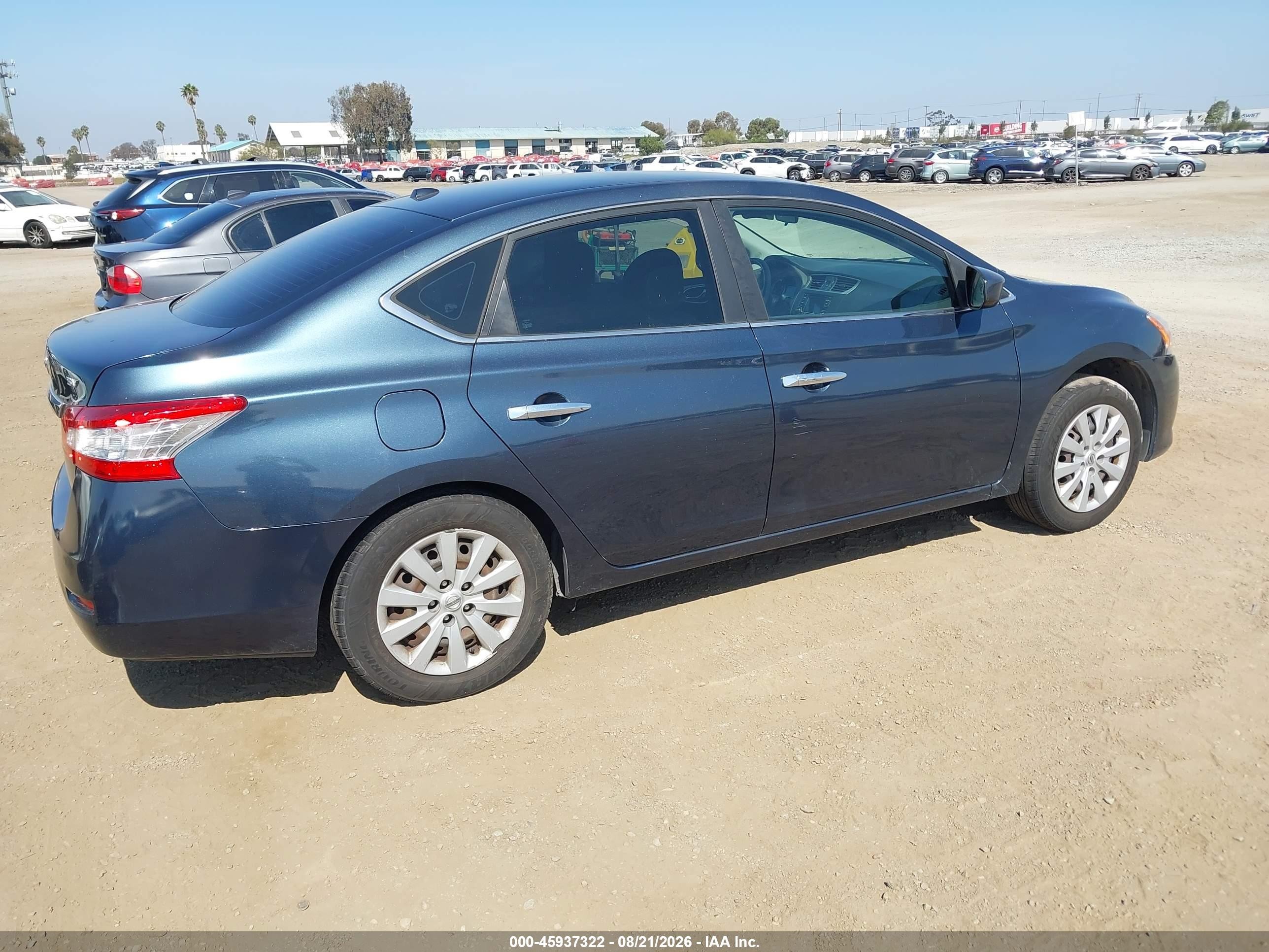 2015 Nissan Sentra Fe+ S/s/sl/sr/sv Blue vin: 3N1AB7AP5FL655482