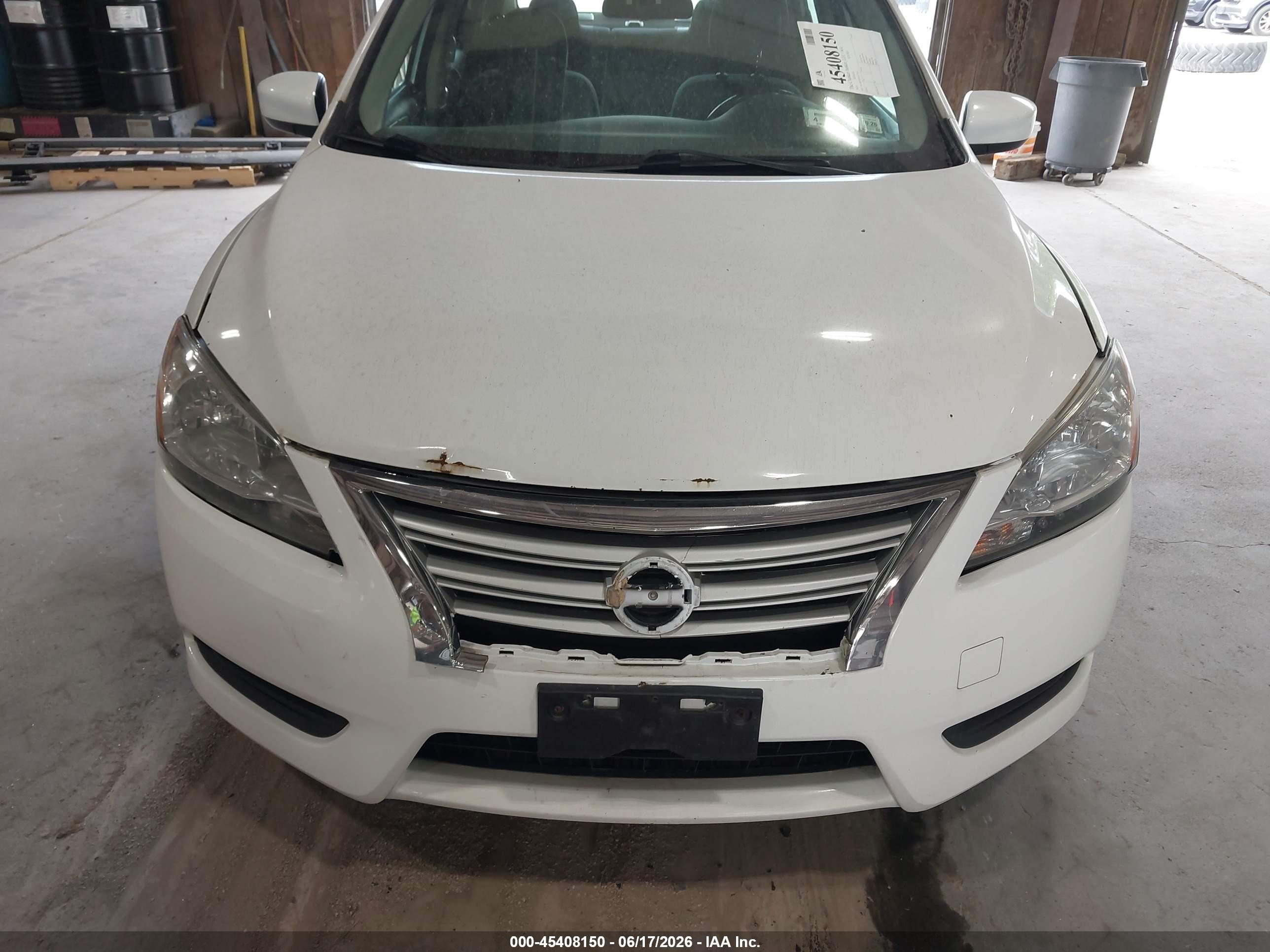 2015 Nissan Sentra Fe+ S/s/sl/sr/sv Белый vin: 3N1AB7AP5FL657393