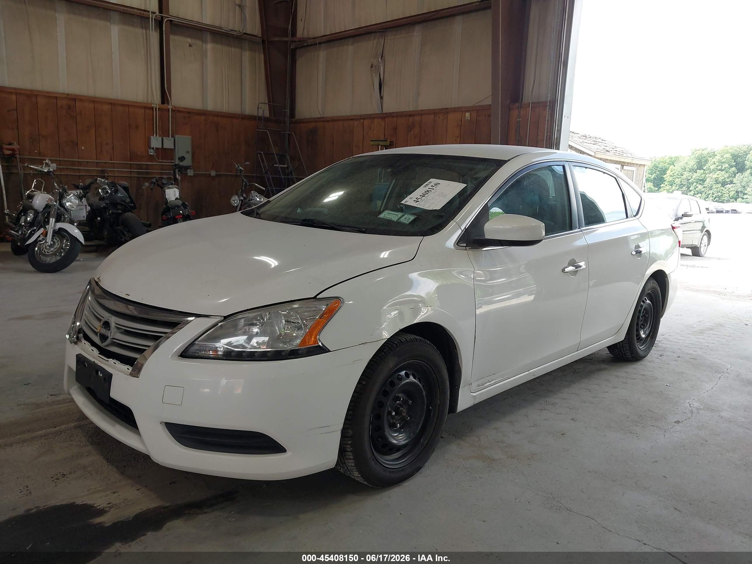 2015 Nissan Sentra Fe+ S/s/sl/sr/sv Белый vin: 3N1AB7AP5FL657393