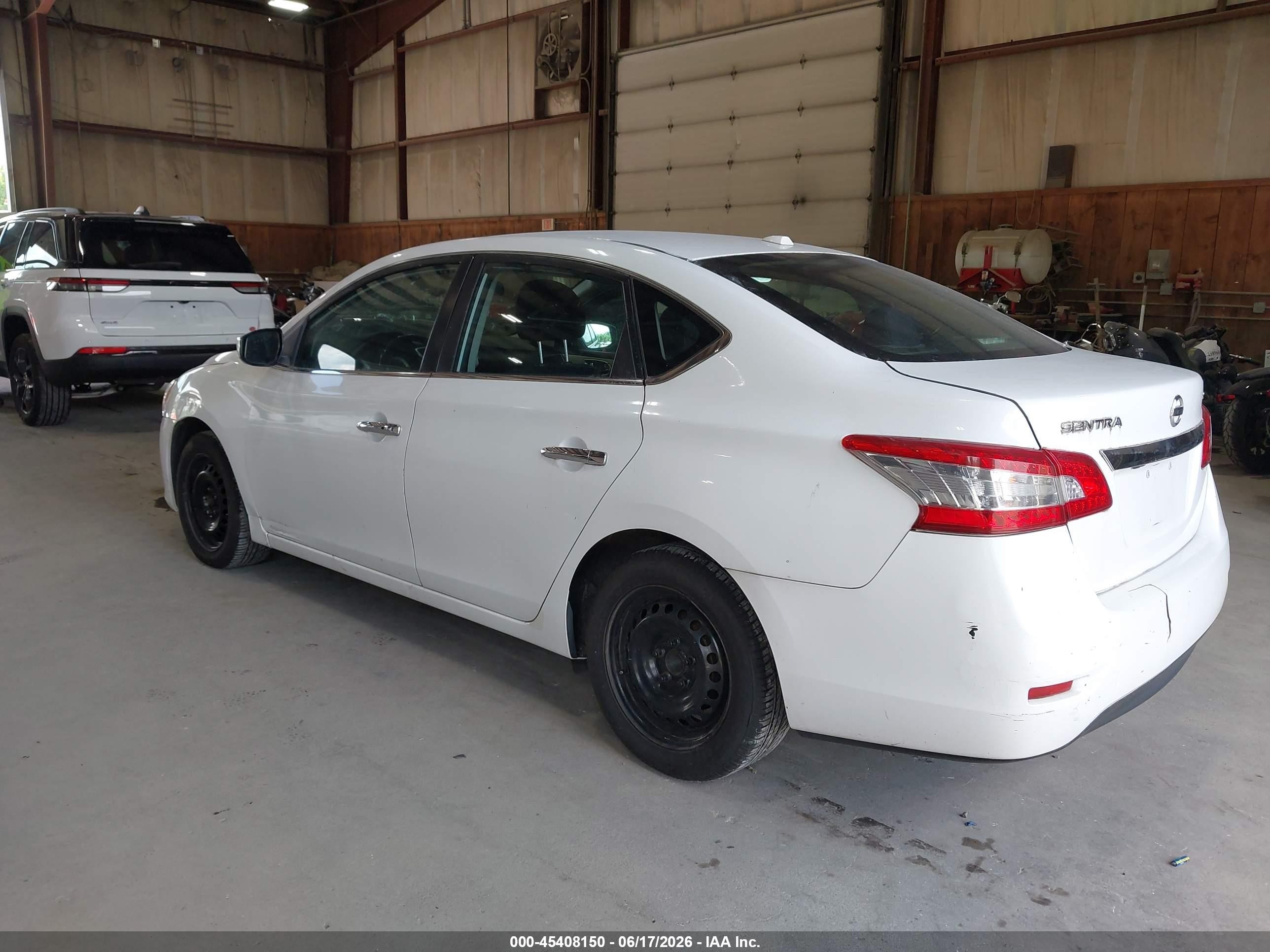 2015 Nissan Sentra Fe+ S/s/sl/sr/sv Белый vin: 3N1AB7AP5FL657393