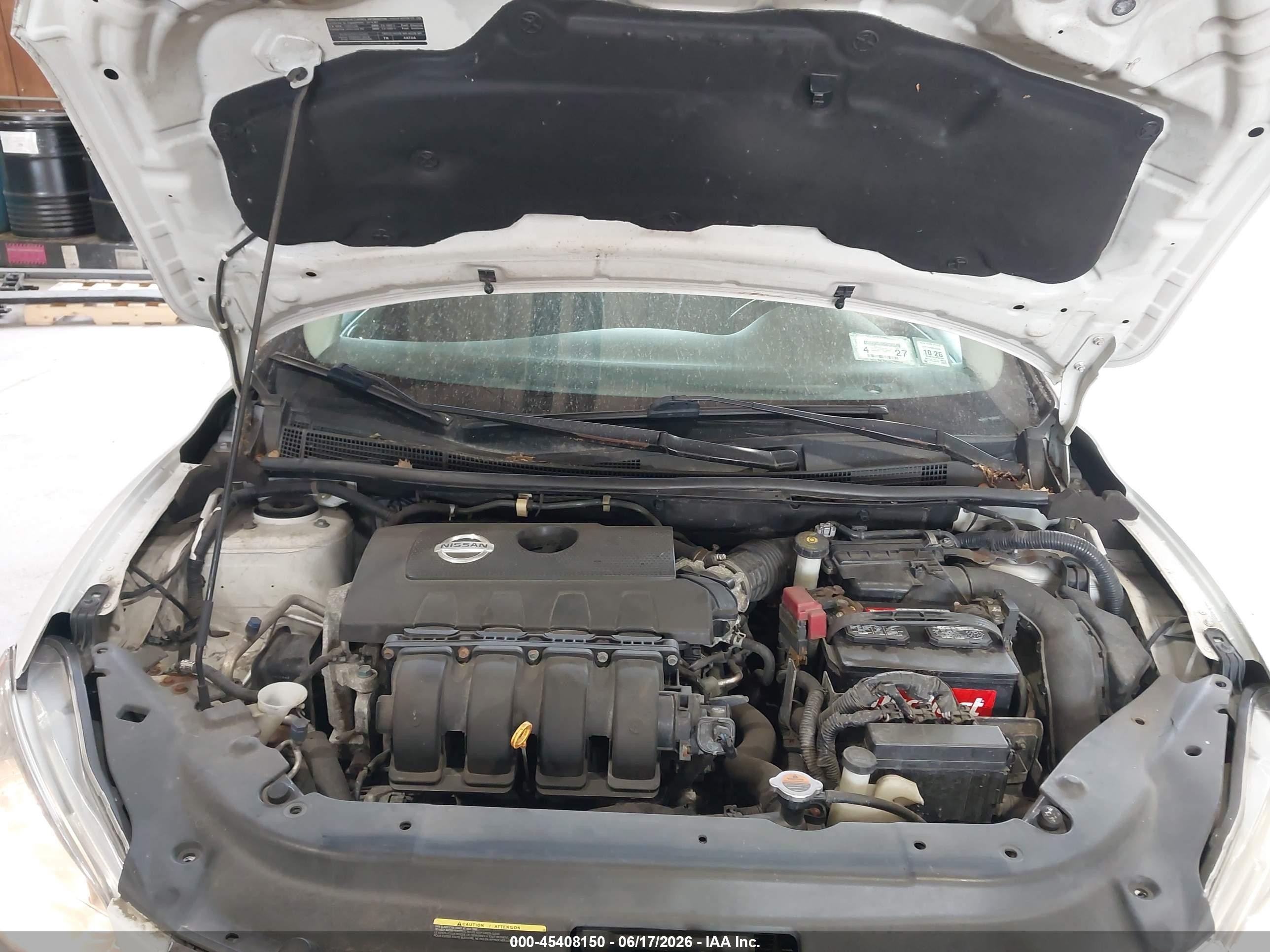 2015 Nissan Sentra Fe+ S/s/sl/sr/sv Белый vin: 3N1AB7AP5FL657393