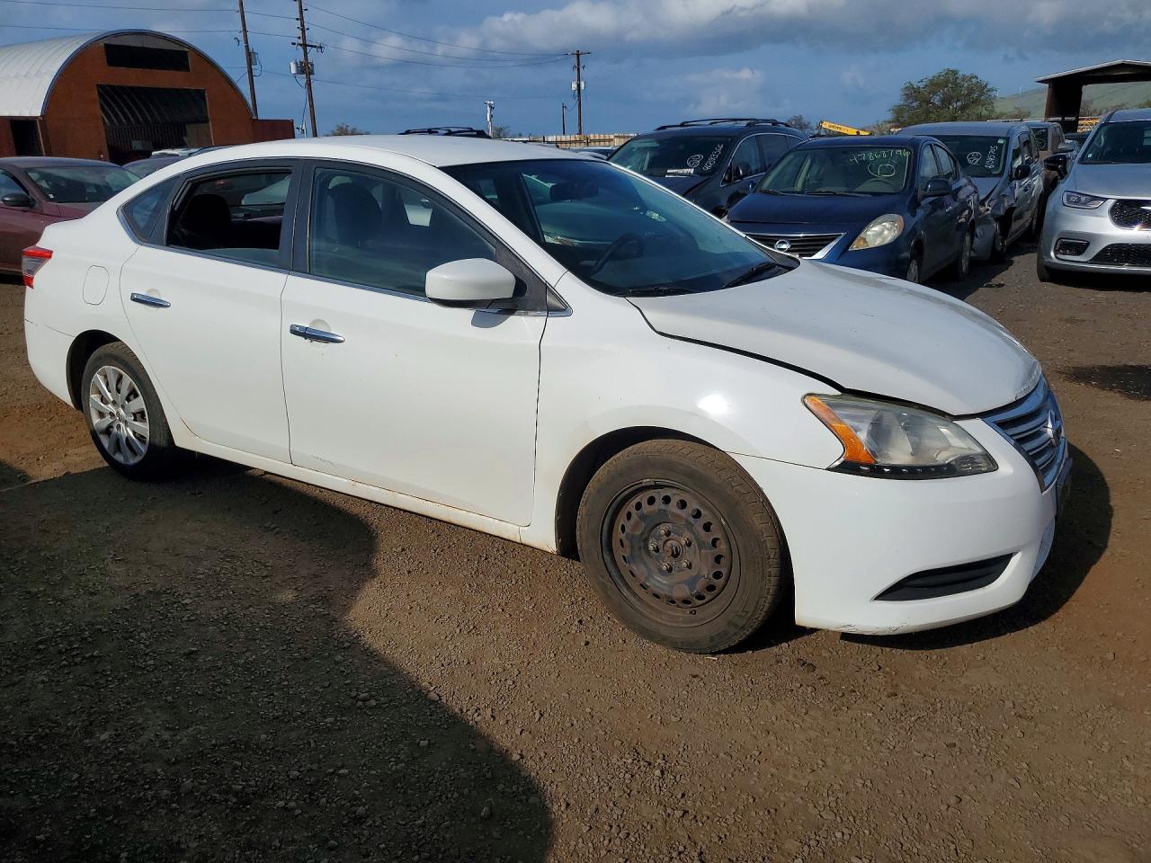 2015 Nissan Sentra White vin: 3N1AB7AP5FL665669