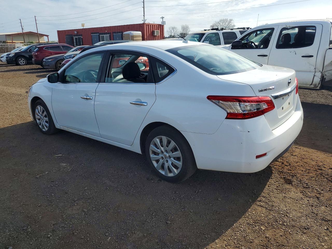 2015 Nissan Sentra White vin: 3N1AB7AP5FL665669