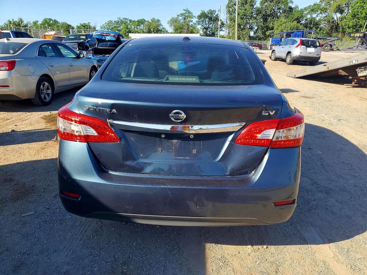 2015 Nissan Sentra Sv Blue vin: 3N1AB7AP5FL666224