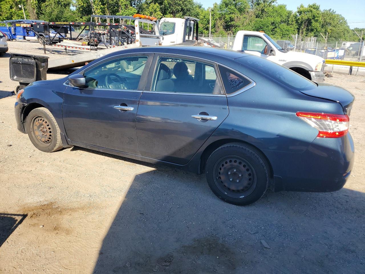2015 Nissan Sentra Sv Blue vin: 3N1AB7AP5FL666224