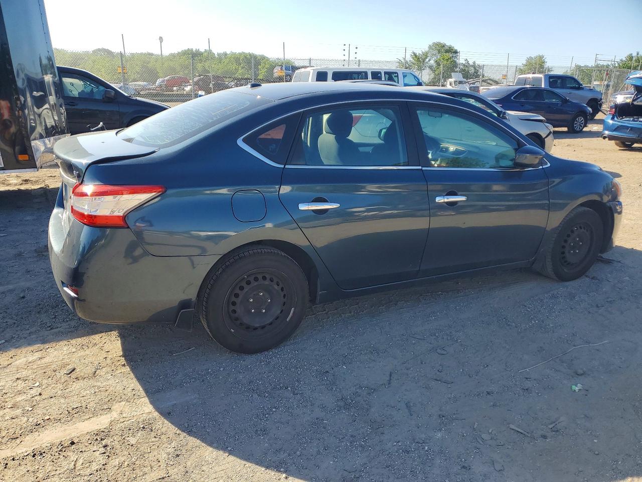 2015 Nissan Sentra Sv Blue vin: 3N1AB7AP5FL666224