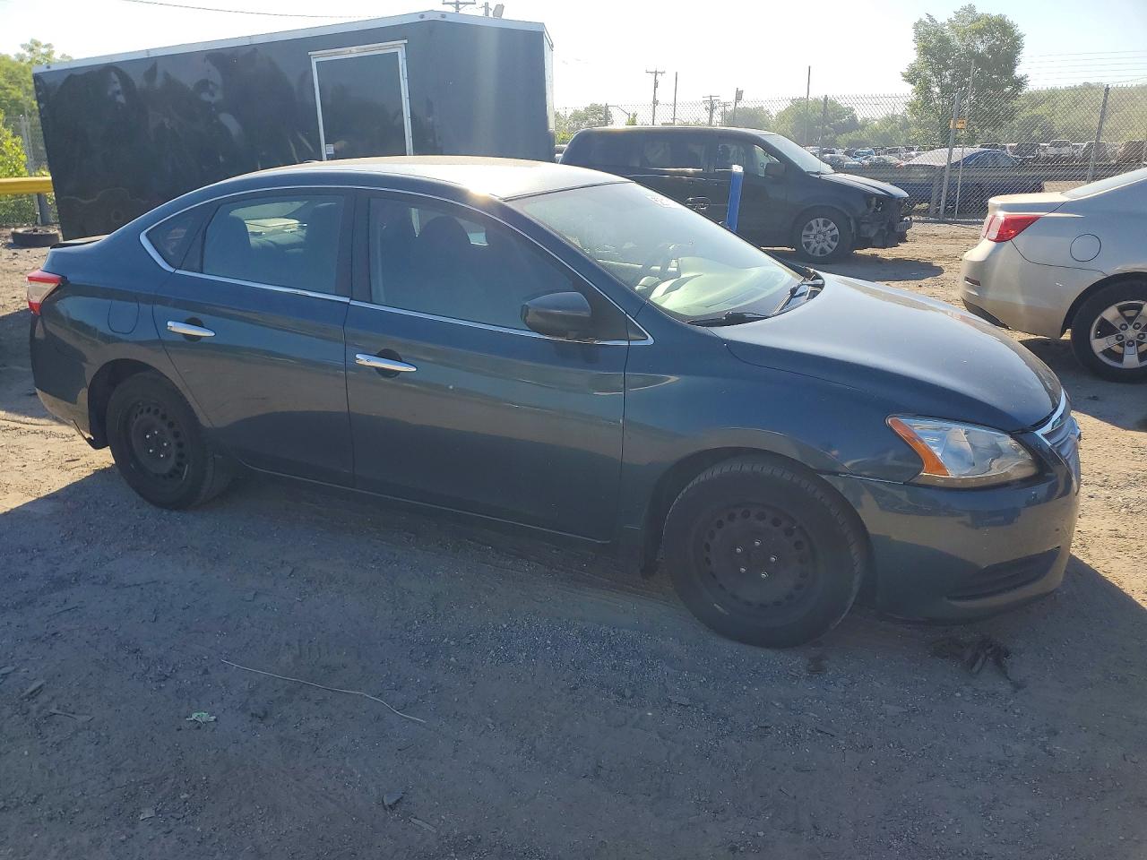 2015 Nissan Sentra Sv Blue vin: 3N1AB7AP5FL666224