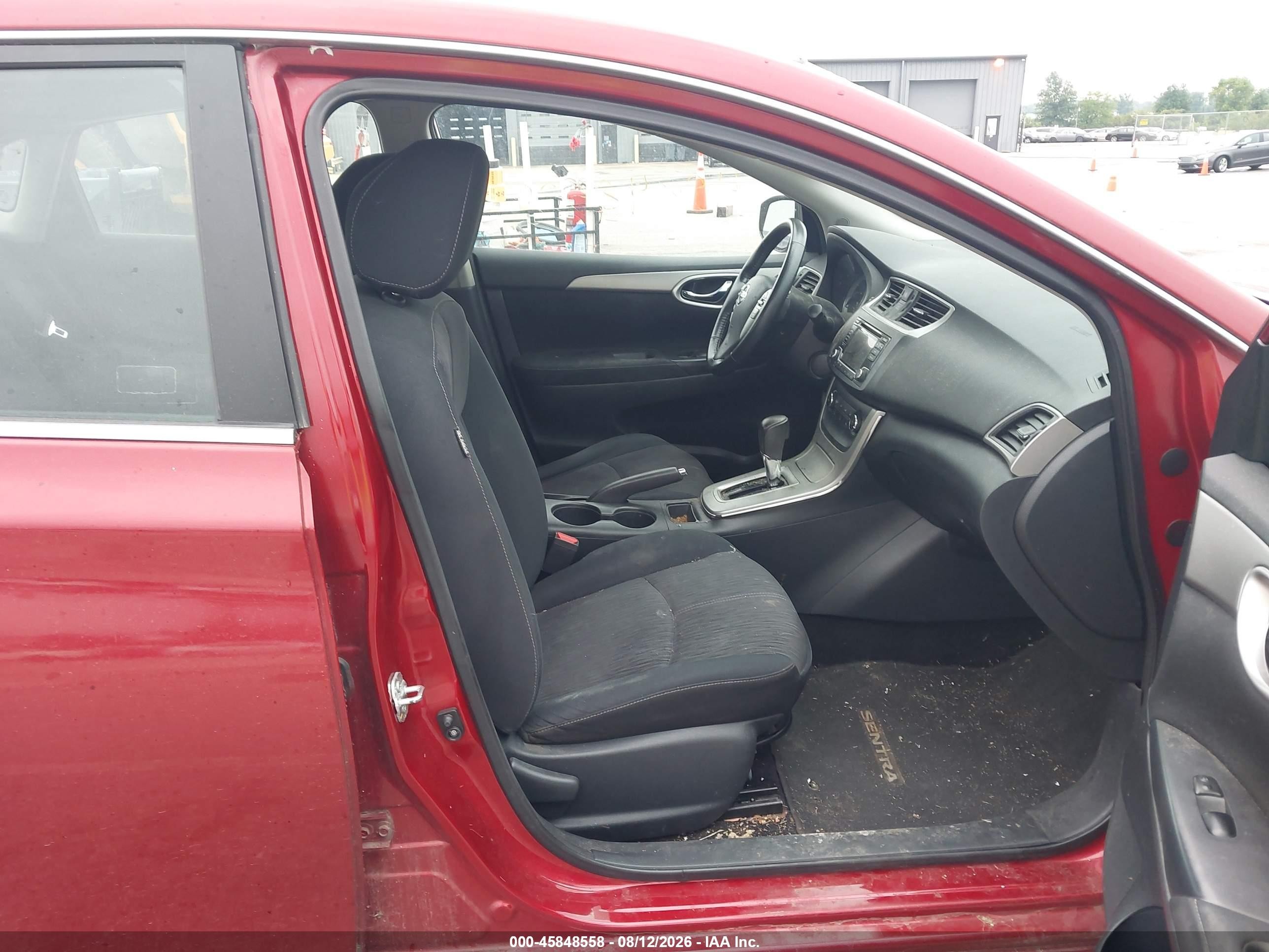 2015 Nissan Sentra Fe+ S/s/sl/sr/sv Red vin: 3N1AB7AP5FL666854