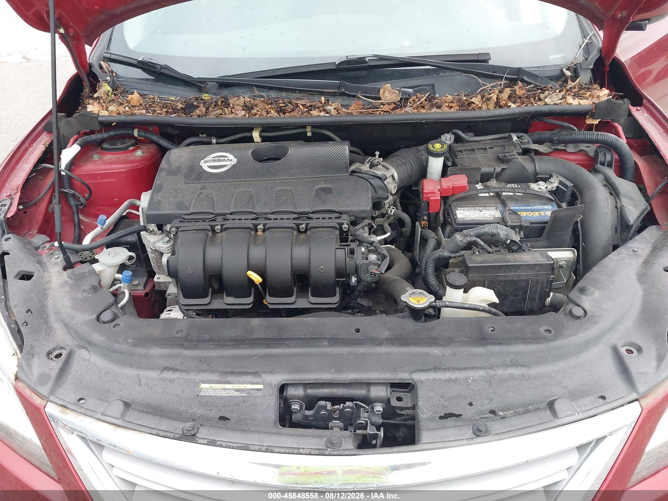 2015 Nissan Sentra Fe+ S/s/sl/sr/sv Red vin: 3N1AB7AP5FL666854