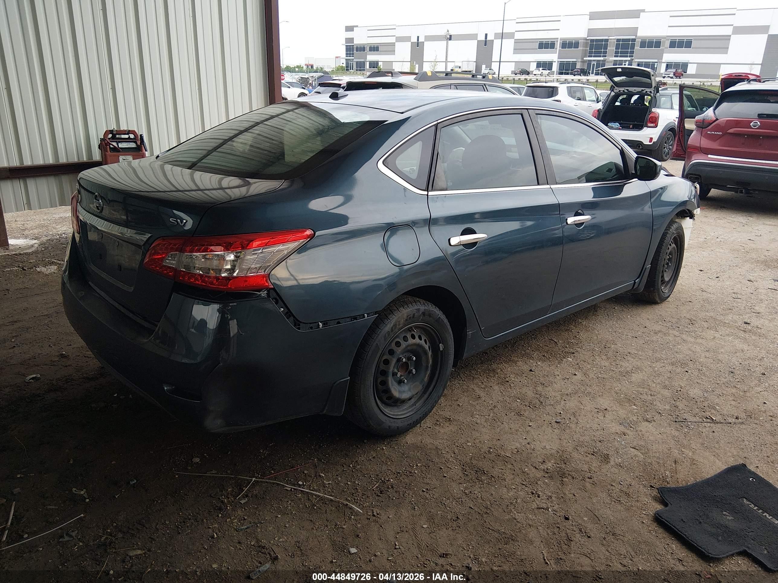 2015 Nissan Sentra Sv Blue vin: 3N1AB7AP5FL668488