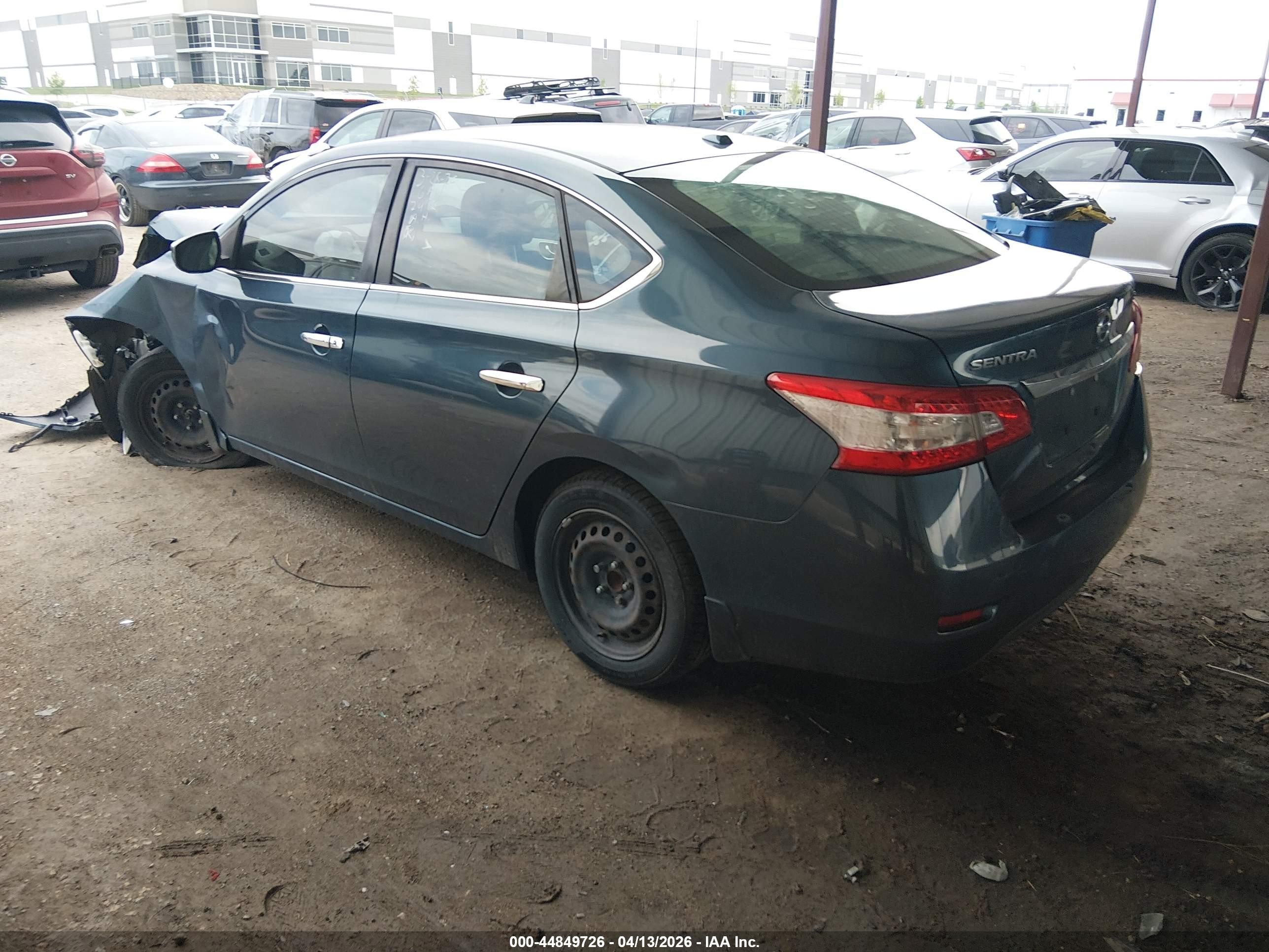 2015 Nissan Sentra Sv Blue vin: 3N1AB7AP5FL668488