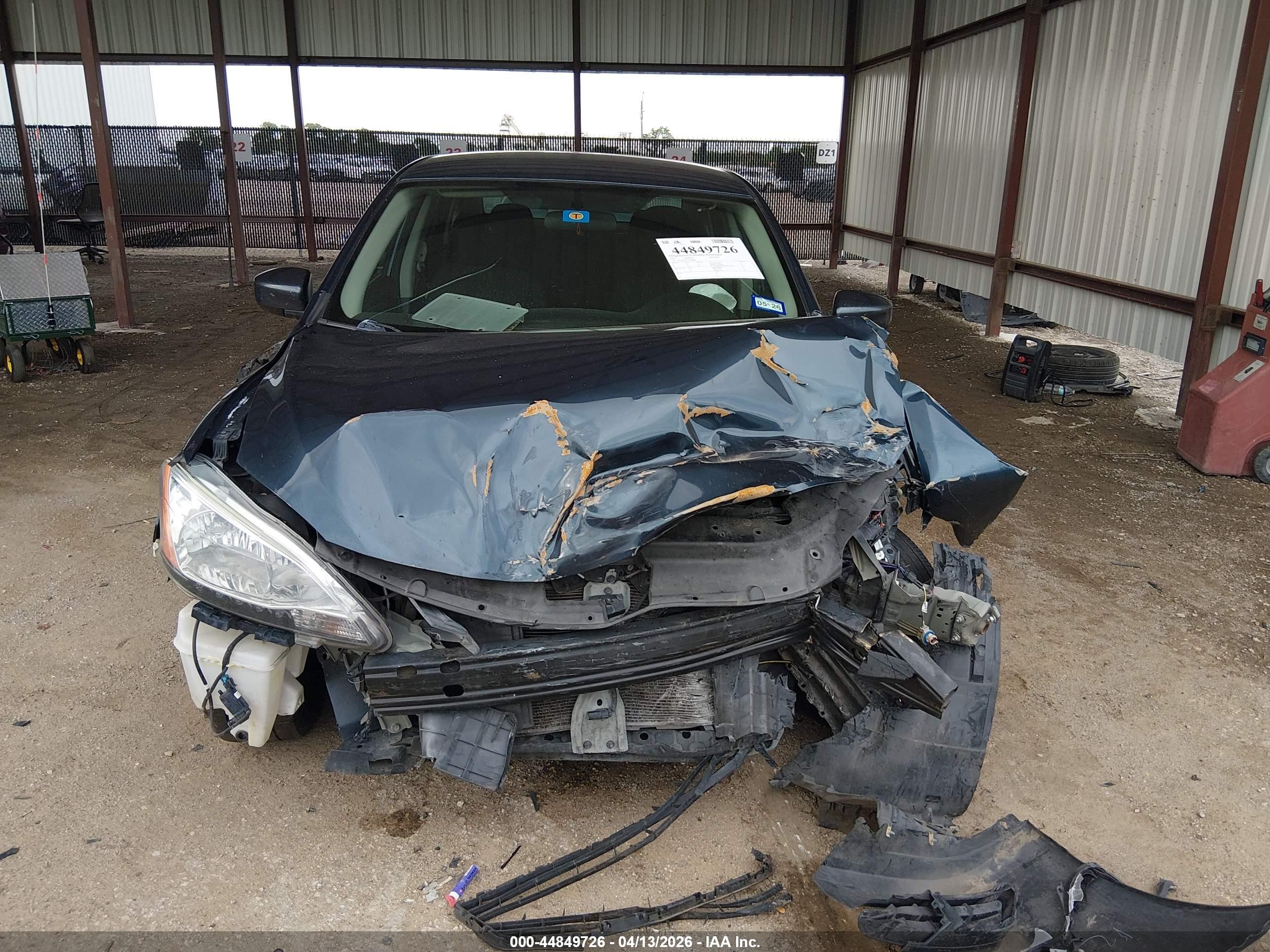 2015 Nissan Sentra Sv Blue vin: 3N1AB7AP5FL668488