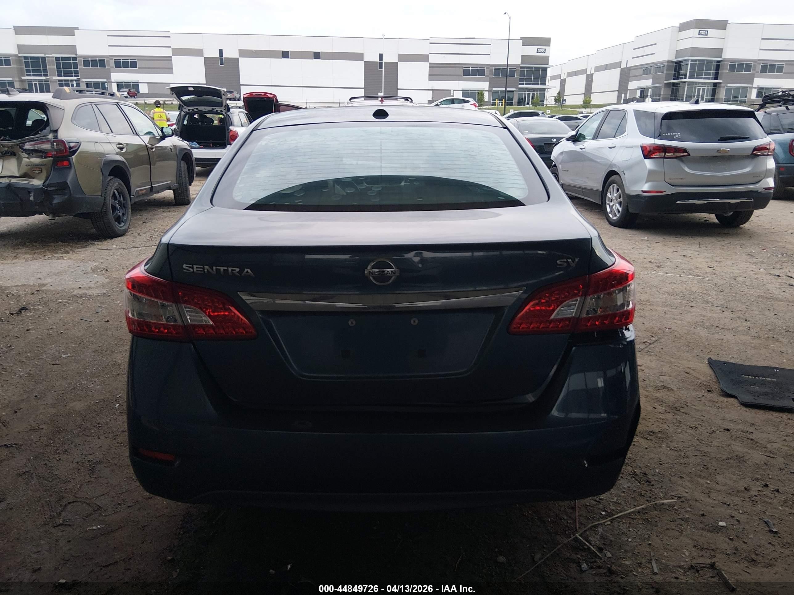 2015 Nissan Sentra Sv Blue vin: 3N1AB7AP5FL668488