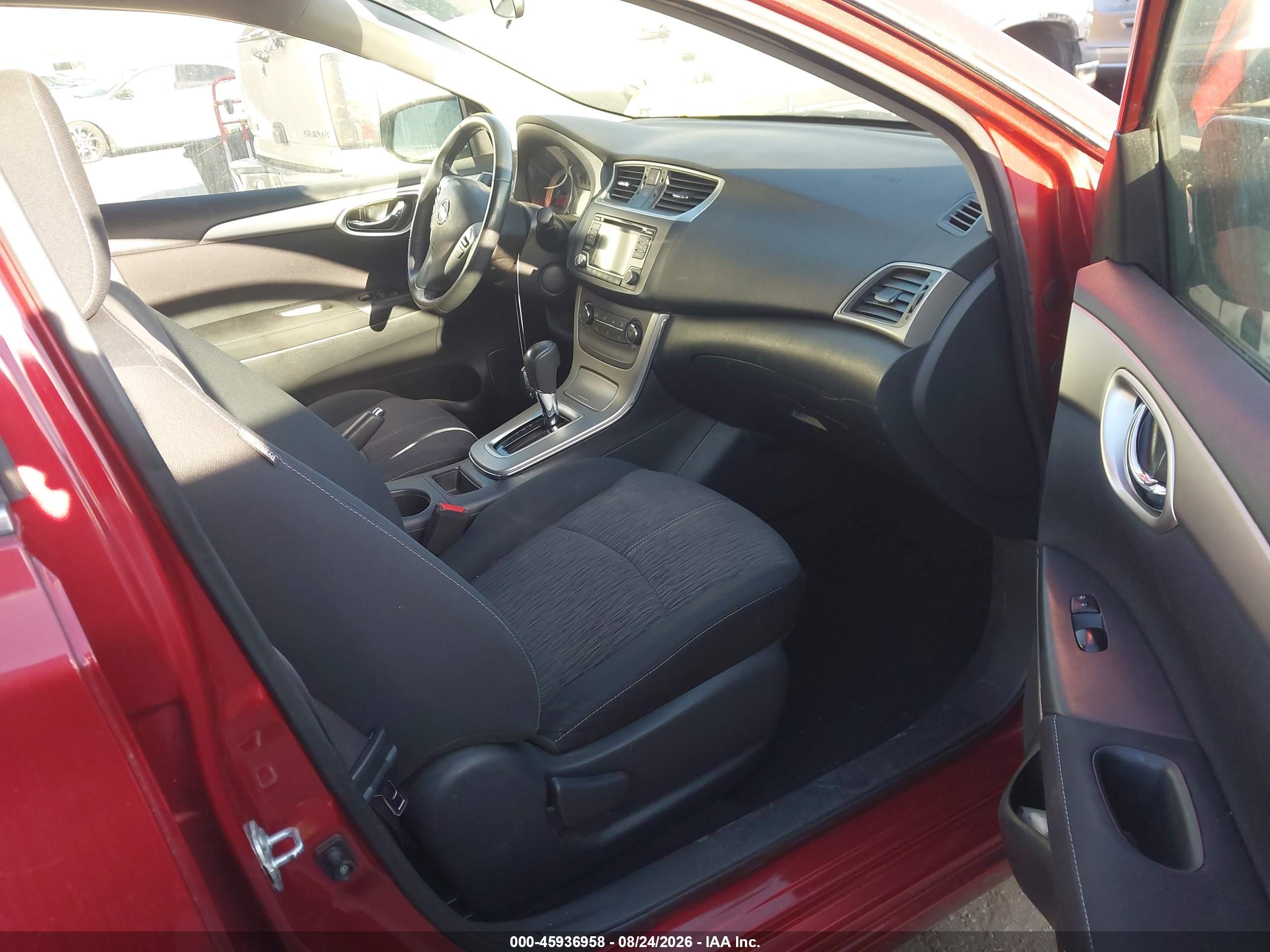 2015 Nissan Sentra Fe+ S/s/sl/sr/sv Red vin: 3N1AB7AP5FL669138