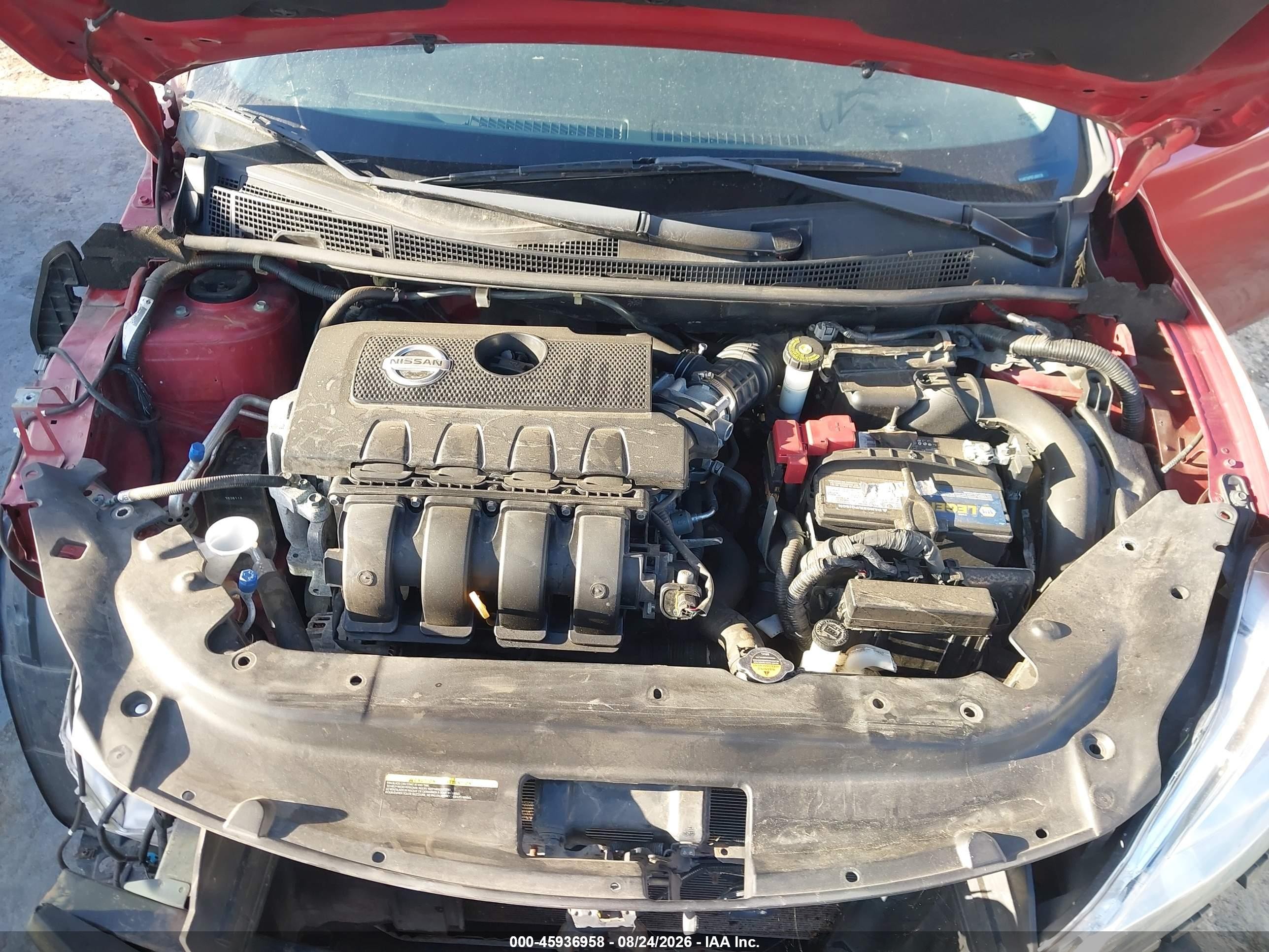 2015 Nissan Sentra Fe+ S/s/sl/sr/sv Red vin: 3N1AB7AP5FL669138