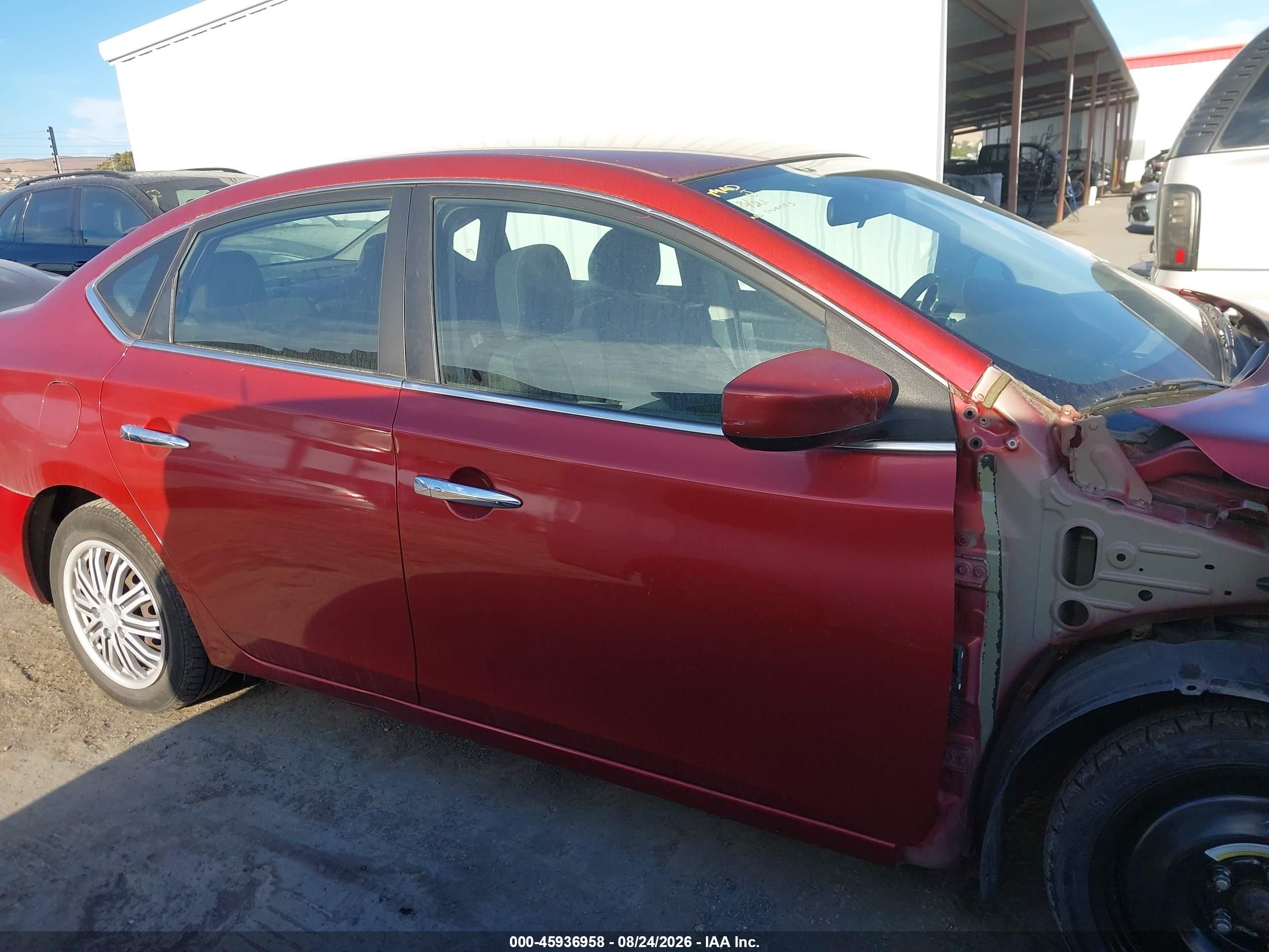 2015 Nissan Sentra Fe+ S/s/sl/sr/sv Red vin: 3N1AB7AP5FL669138